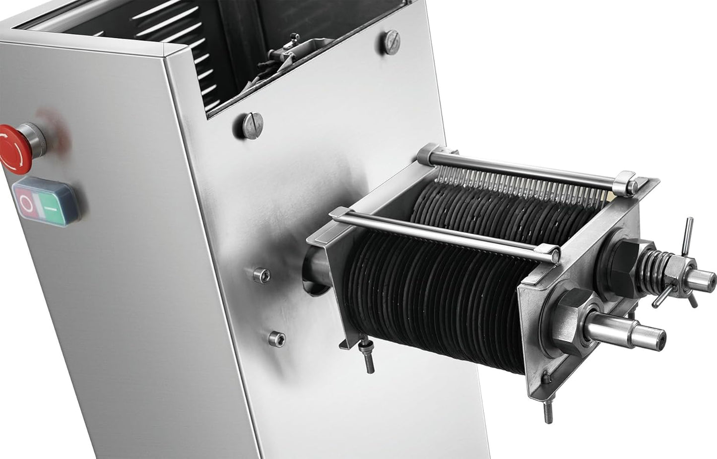 KWS SP-68 Commercial 1950W Meat Slicer 794 lbs/hr Floor Model Stainless Steel Fresh Meat Slicer Electric Meat Cutting Machine for Restaurant/Deli/Butcher Shop (7mm)