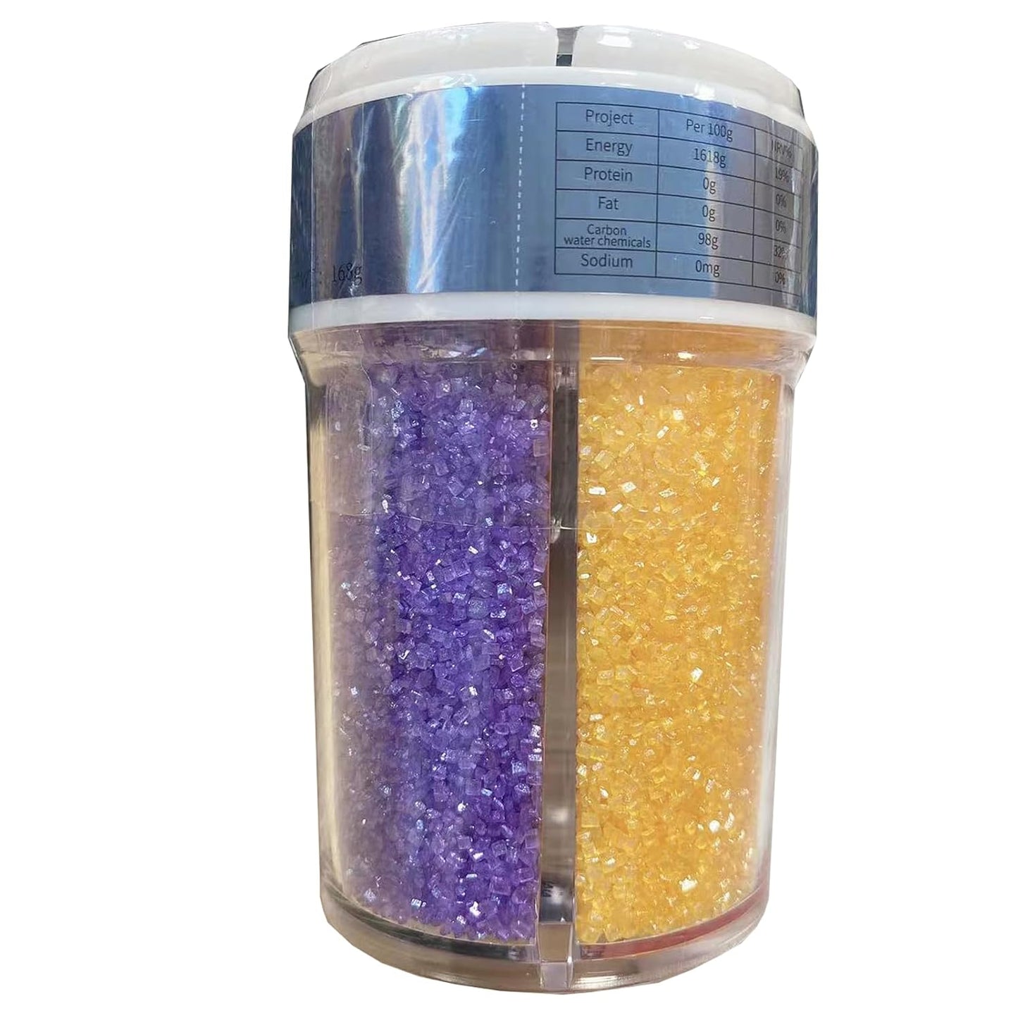 Sentovac 4-Colors Sanding Sugar for Baking Edible Sparkling Sugar Sprinkles Coarse Sugar Crystals for Baking Cake Cookie Cupcake Topper Ice Cream Decoration Supplies（Purple Yellow Green Pink）