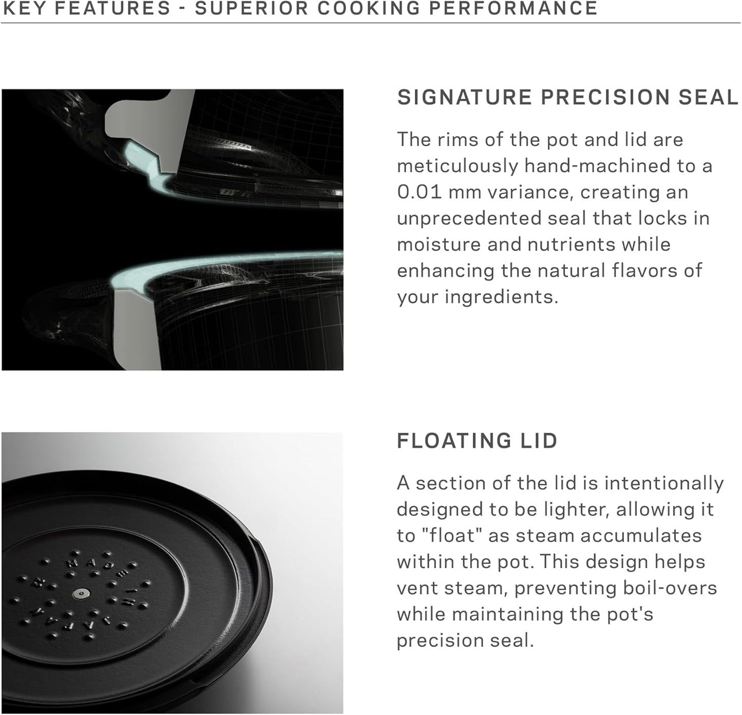 Vermicular Oven Pot 2.0 | Lightweight Enameled Cast Iron Pot | 26cm (5.9 Qt) | Non-Toxic | Induction-compatible | Dutch Oven | Made in Japan | Matte Black