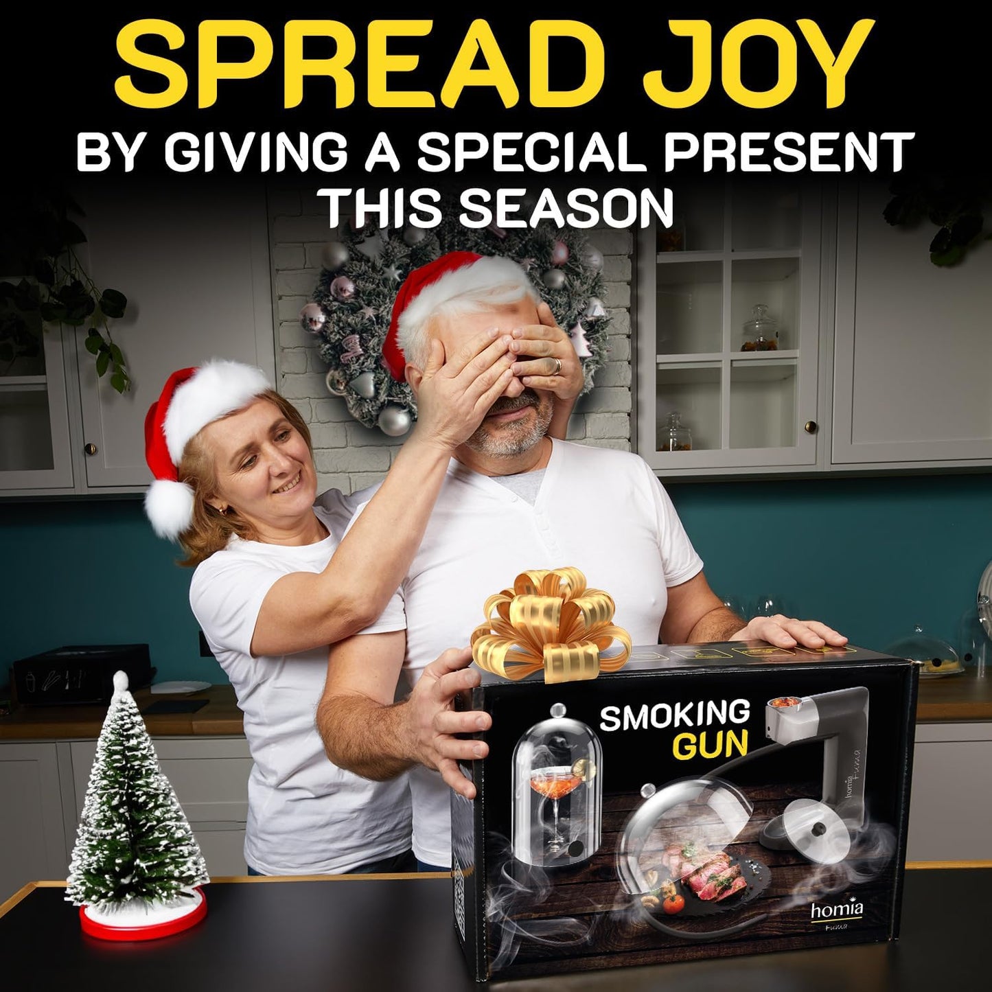 Cocktail Smoker Kit - Whiskey Smoker Kit - Smoke Infuser - Universal Kit, 14 PCS, Smoker Machine with Accessories and Wood Chips - Indoor Smoker - Gift for Men