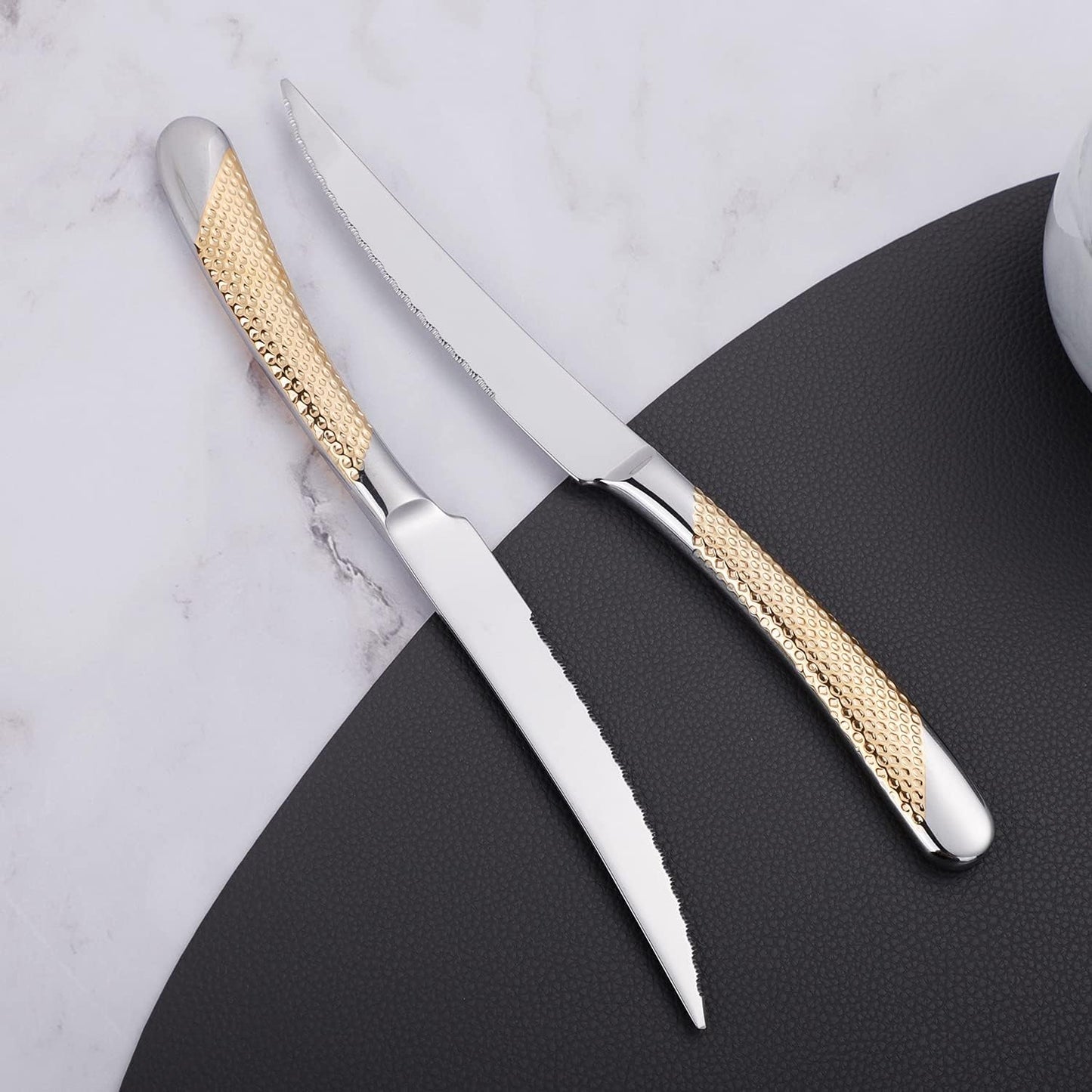 16 Piece Silverware Set,Stainless Steel Flatware Set Spoon and Fork Set for 4,Kitchen Utensil Cutlery Set Mirror Finish Dishwasher Safe Gift Package (silver)