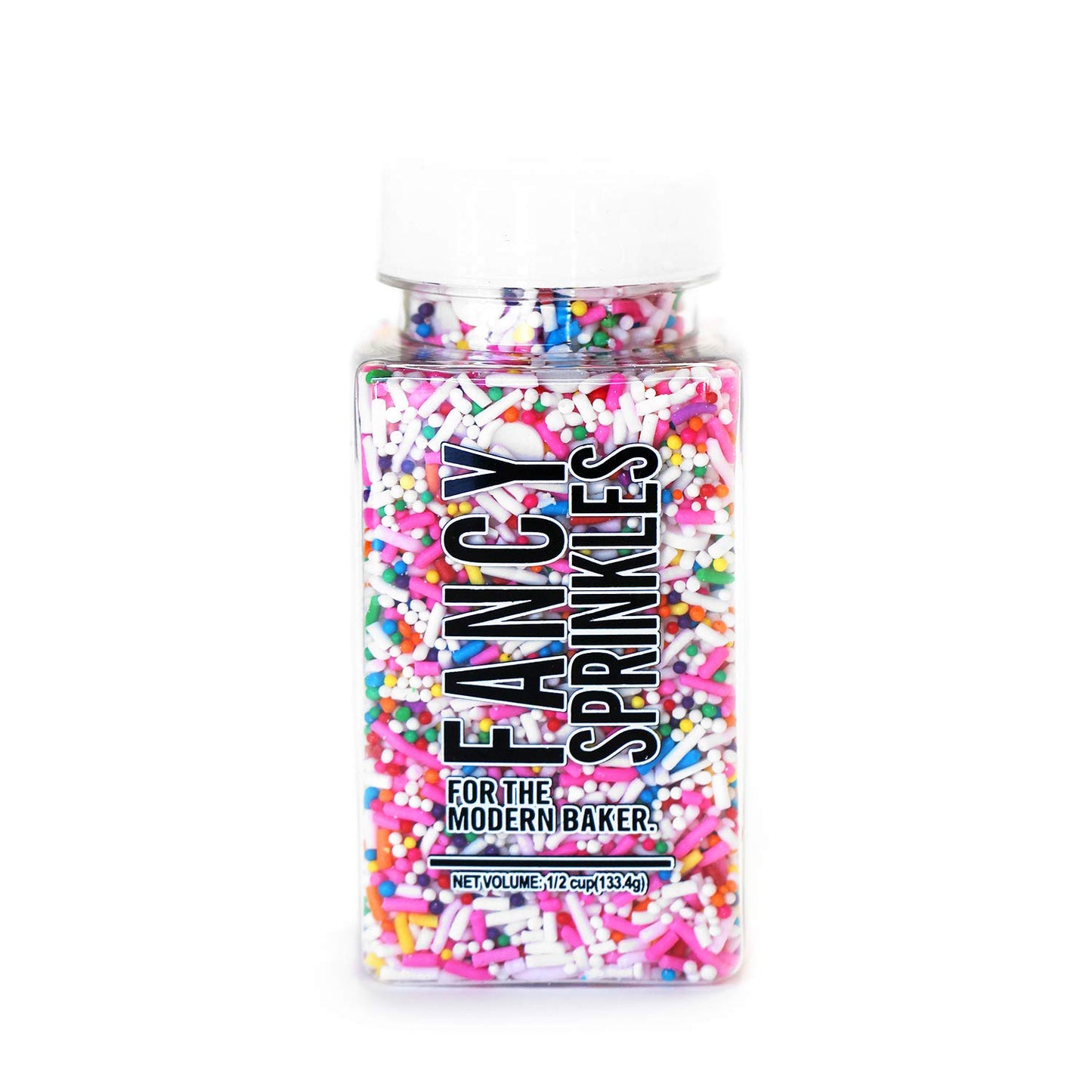 Fancy Sprinkles Animal Crackers Sprinkles, Real Sugar, For Ice Cream, Cookies, Cakes, Cupcakes, Dessert Decorating, Pink & Rainbow Sprinkles (0.5c)