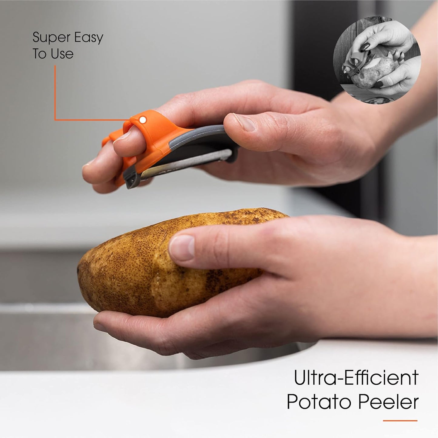 Potato Ricer with Stainless Steel Potato Peeler and 3 Interchangeable Discs | 15 oz Stainless Steel Potato Masher, Kitchen Gadget for Potatoes, Potato Ricer Kitchen Tool by Savver