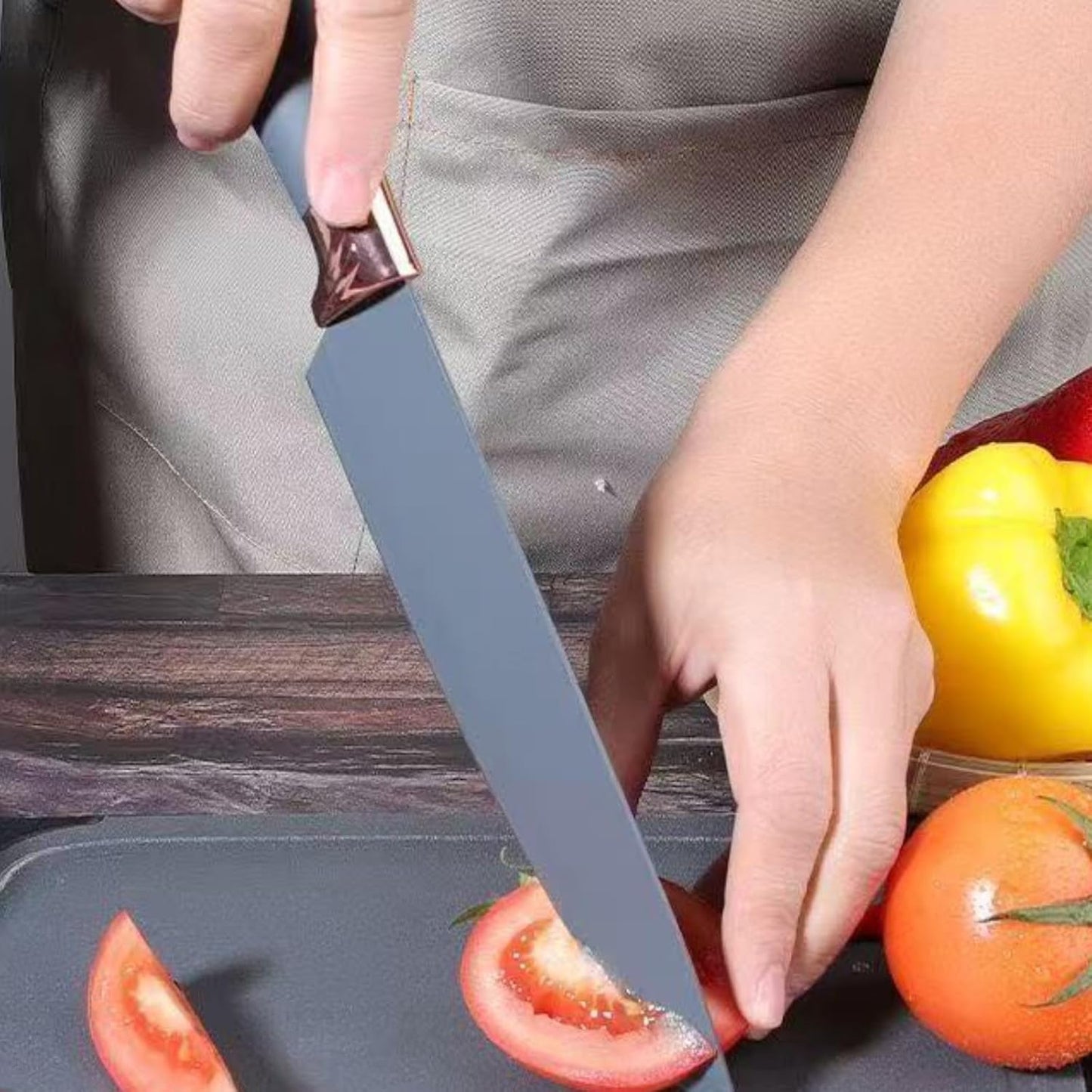 Kitchen Utensil Set with Holder, 19-Piece Silicone Cooking Tools, Wooden Handles, Available in White, Grey, Pink,Black (Black)