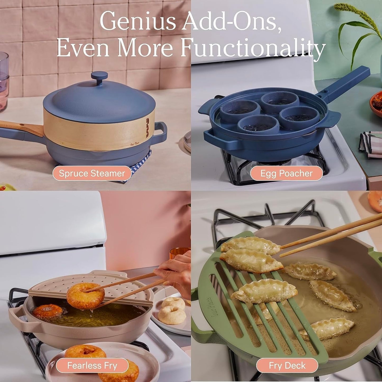 Our Place Always Pan 2.0-10.5” (2.6 Qt) Nonstick, Toxin-Free Ceramic Cookware | Patented 10-in-1 Aluminum Frying & Sauté Pan | Safe for Oven, Induction & All Cooktops up to 450°F | Char