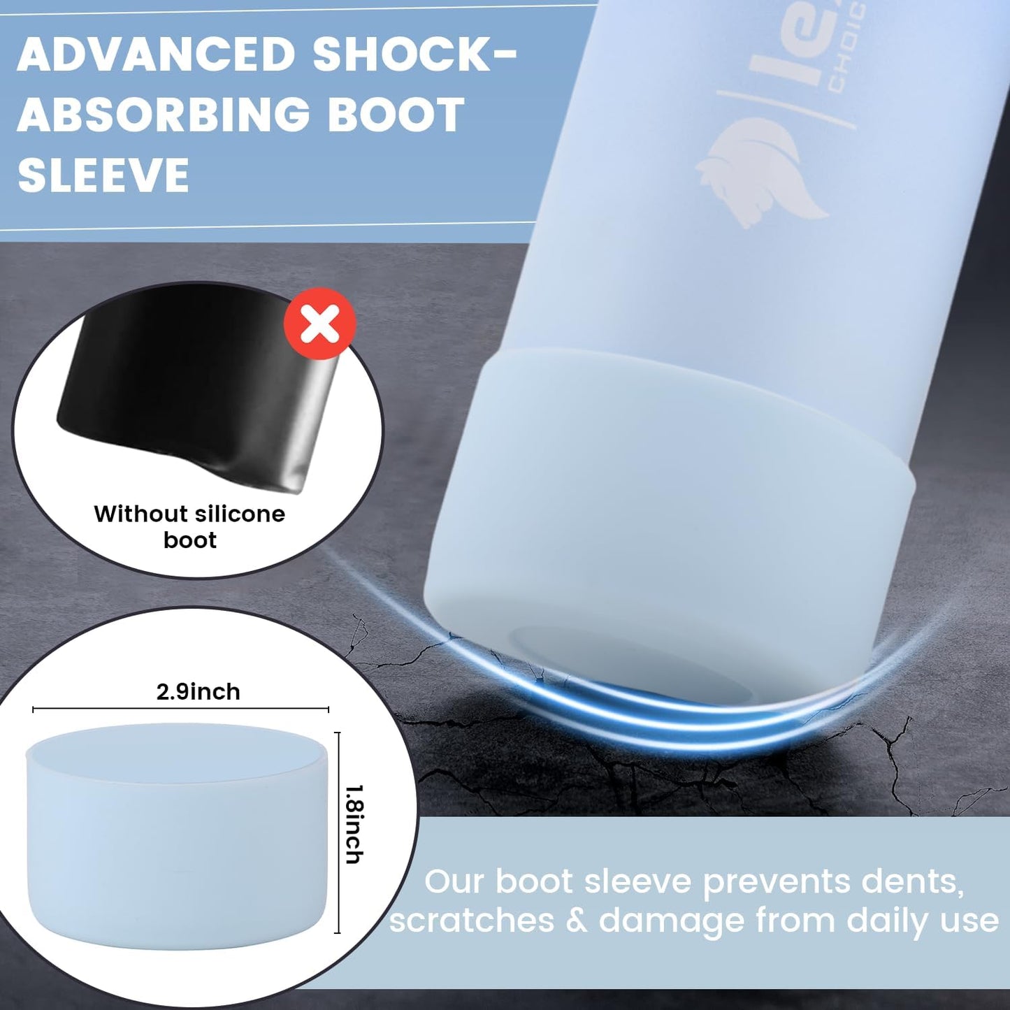 Lexlion Tea Infuser Water Bottle 22 Oz, Triple Walled Insulated Stainless Steel Bottle, Thermal Fruit Leaf Infuser, Silicone Sleeve, 3 Lids Leakproof, Metal Mug Gallon