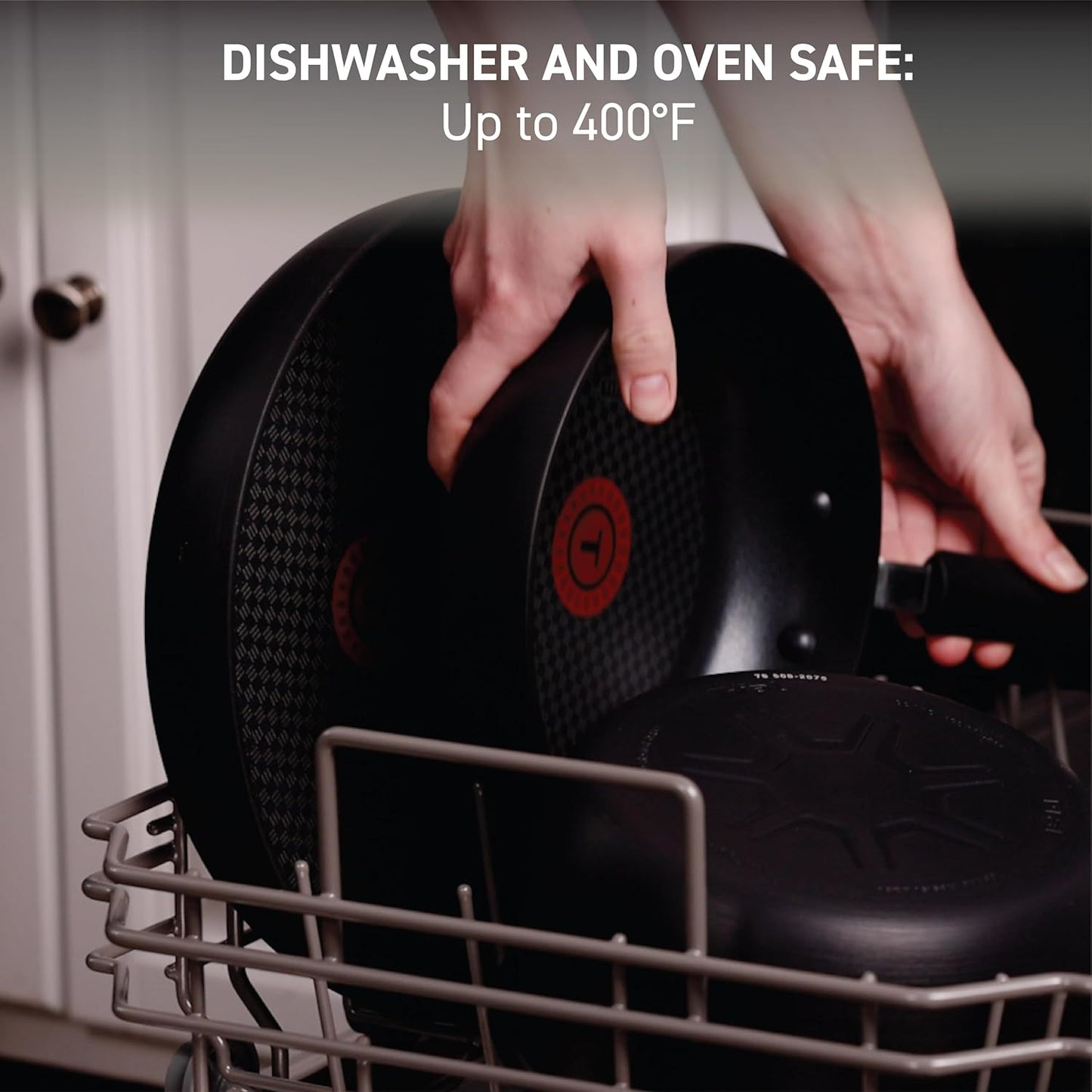 T-fal Ultimate Hard Anodized Nonstick Wok 14 Inch, Oven Broiler Safe 350F, Non Stick Stir-Fry Pan, Cookware, Pots and Pans, Kitchen, Versatile Deep Frying, Sauté, Braise, Stew, Dishwasher Safe, Black