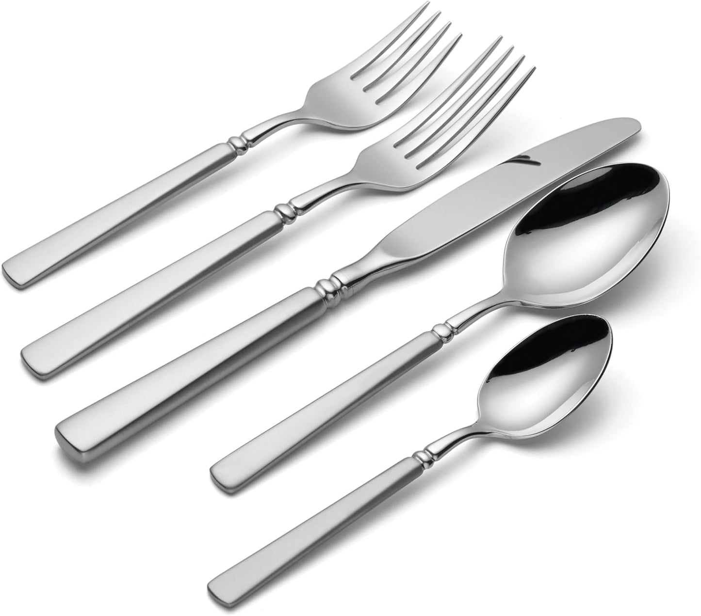 Oneida 2624020A Satin Easton 20-Piece Fine Flatware Set, Service For 4, Satin Finish Handles