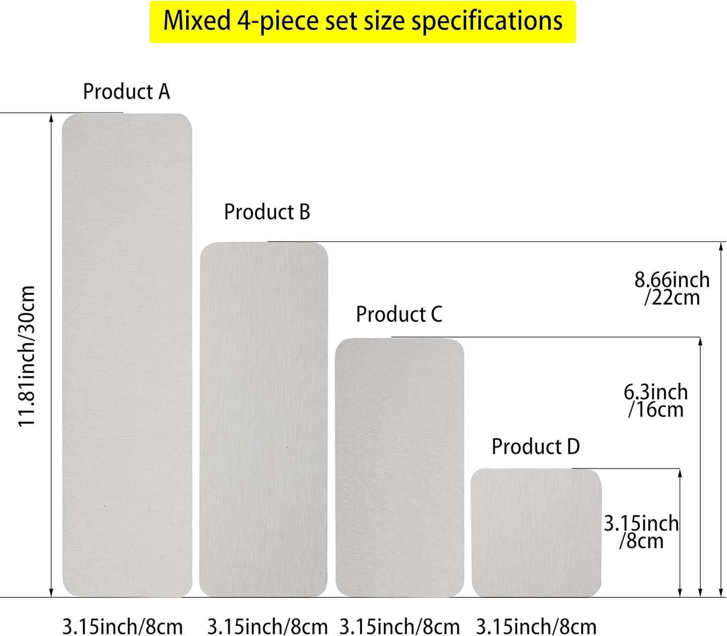 Set of 4 Water Absorbent Stone Trays, Kitchen/Bathroom Soap Dish, Instant Dry Sink Organizers Used for Hand Soap & Plants & Toiletries in The Modern Home