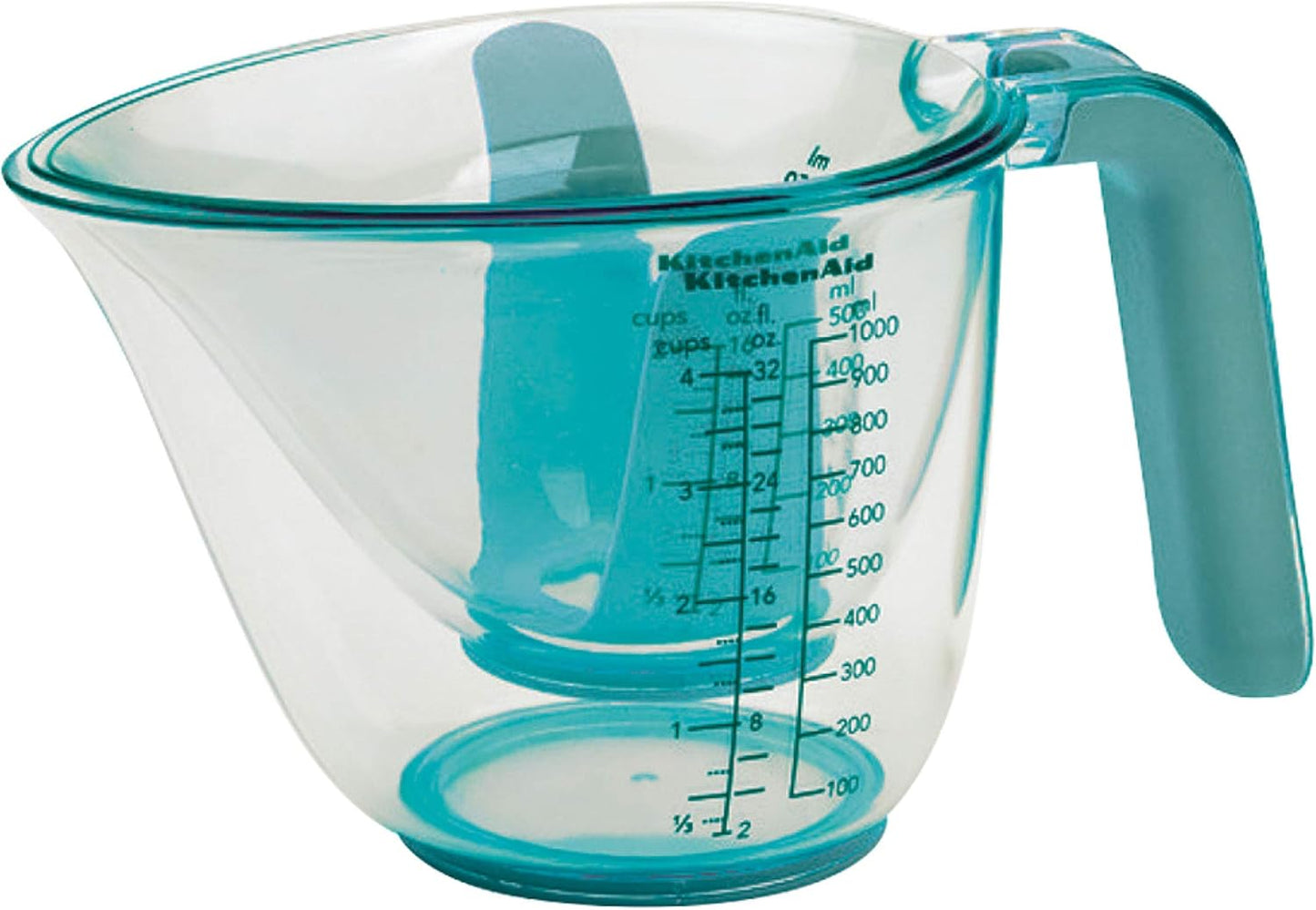KitchenAid KO298OSAQA Gourmet Measuring Jugs, Set of 3, Aqua Sky