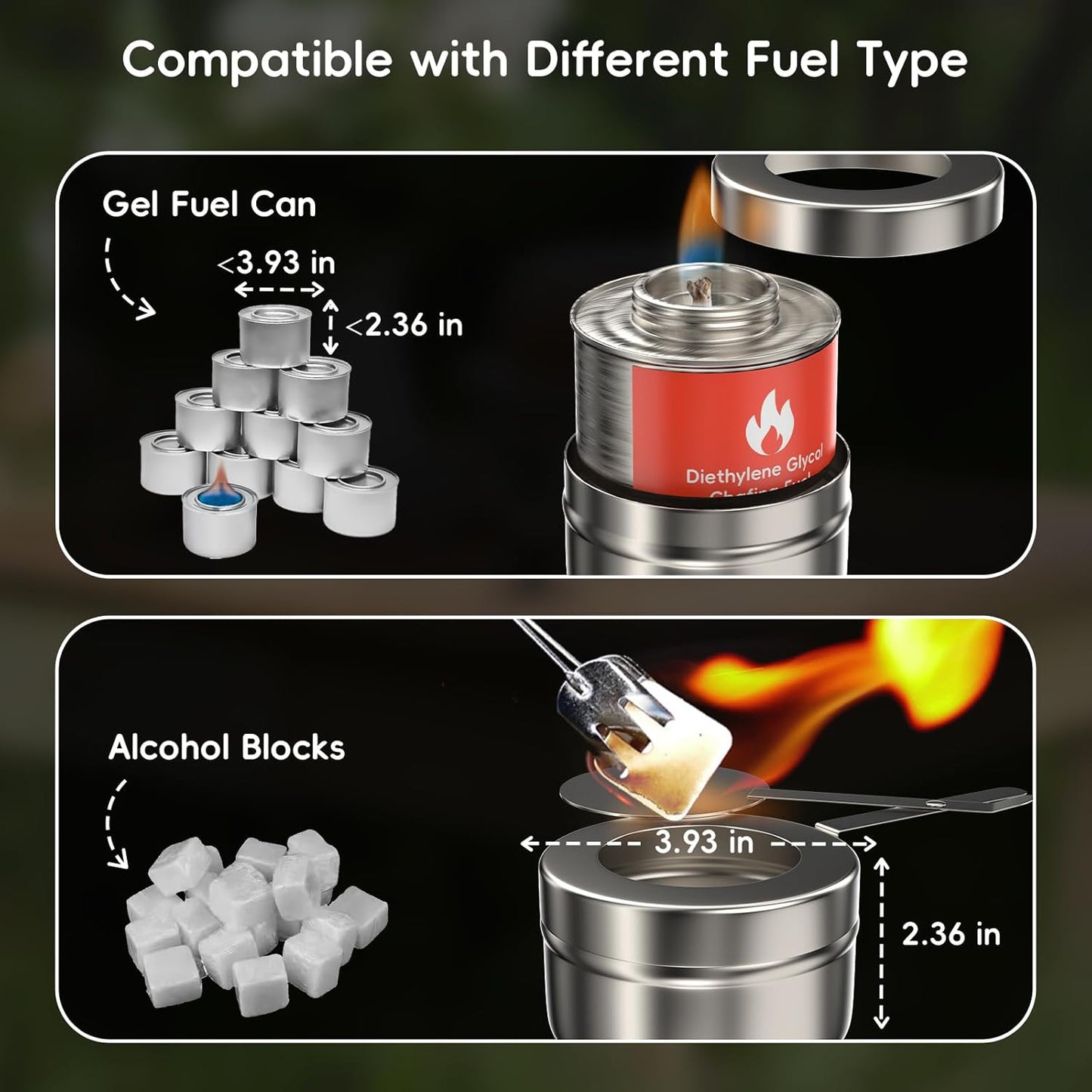 sifer Chafing Dishes for Buffet 9Qt 4 Pack [Multi-Size Food Pans] | Chafing Dishes with 80% Faster [Screwless Installation] and Stacking Design [Easy Storage] for Fathers Day Party/Wedding