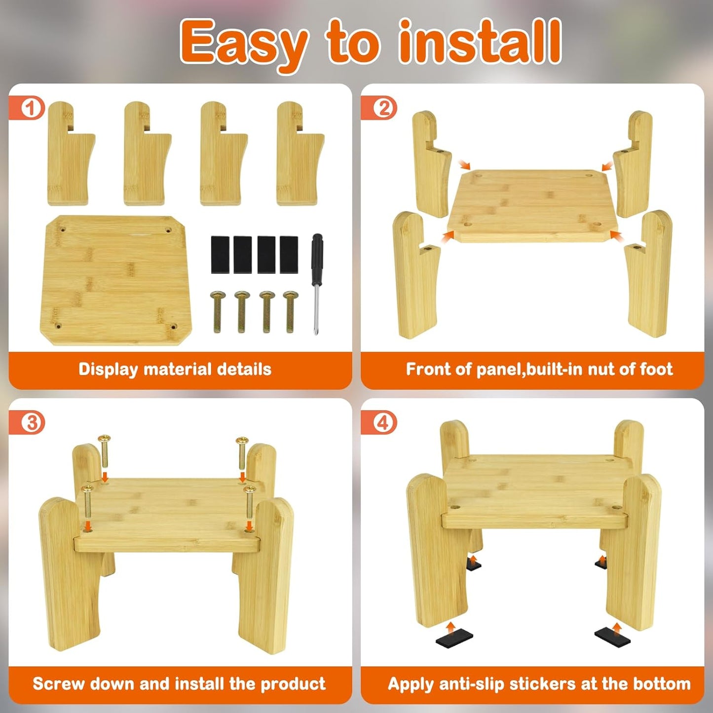 Drink Dispenser,Water Dispenser And Beverage Dispenser Stand(Natural Bamboo).Fit Inch Glass Drink Dispenser,Water Jugs,Glass Water Pitcher.Ideal for Home, Parties, and Catering Events.