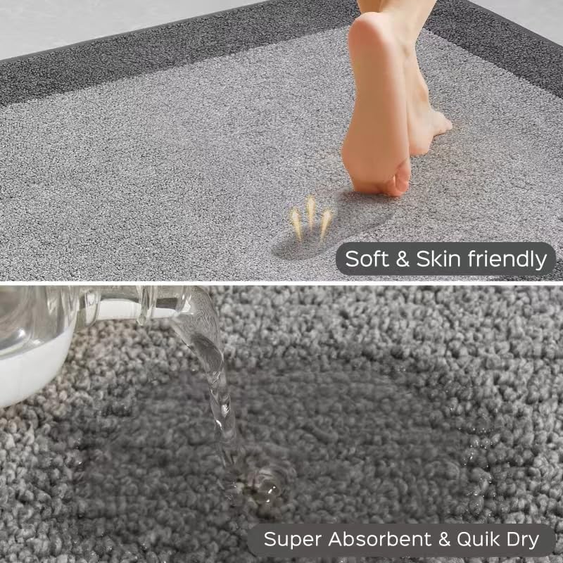 Machine Washable Runner Rug 32" x 96", Non Slip Kitchen Mat for Floor, Absorbent Entryway Rug for Kitchen, Bedroom, Living Room, Hallway, Door (Roll Packing)