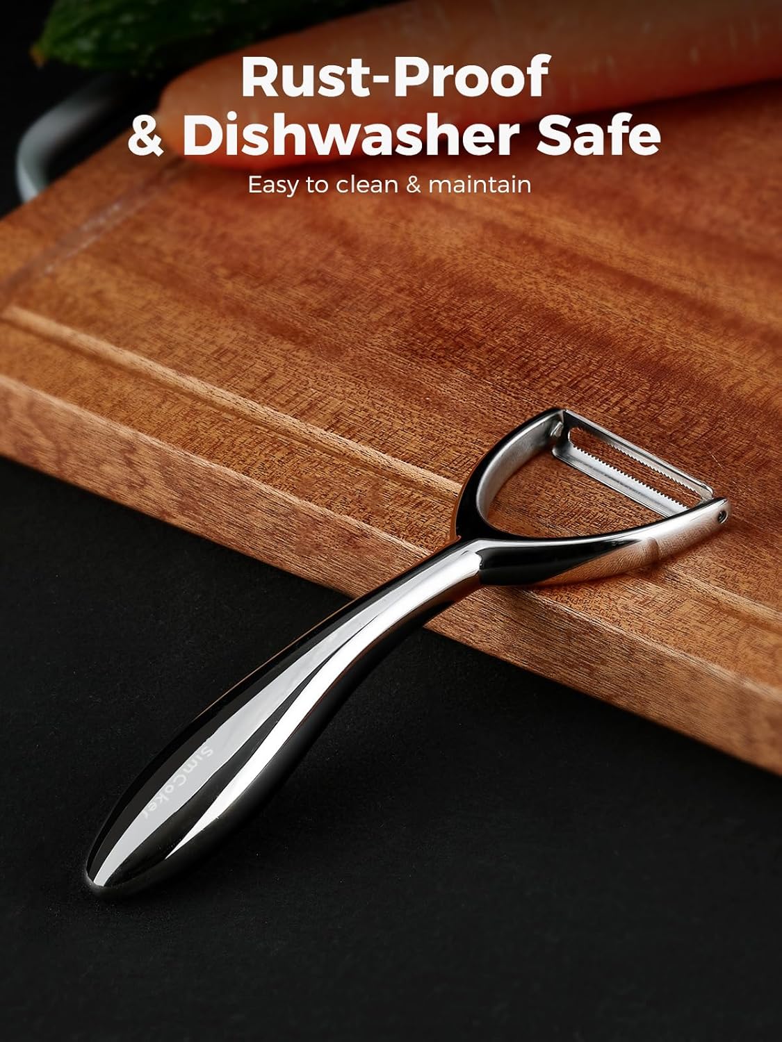 Premium 304 Stainless Steel Peeler Set – Ultra Sharp Y & I Peelers with Ergonomic Non-Slip Handle, Multifunctional Kitchen Fruit and Vegetable Peeler, Dishwasher Safe