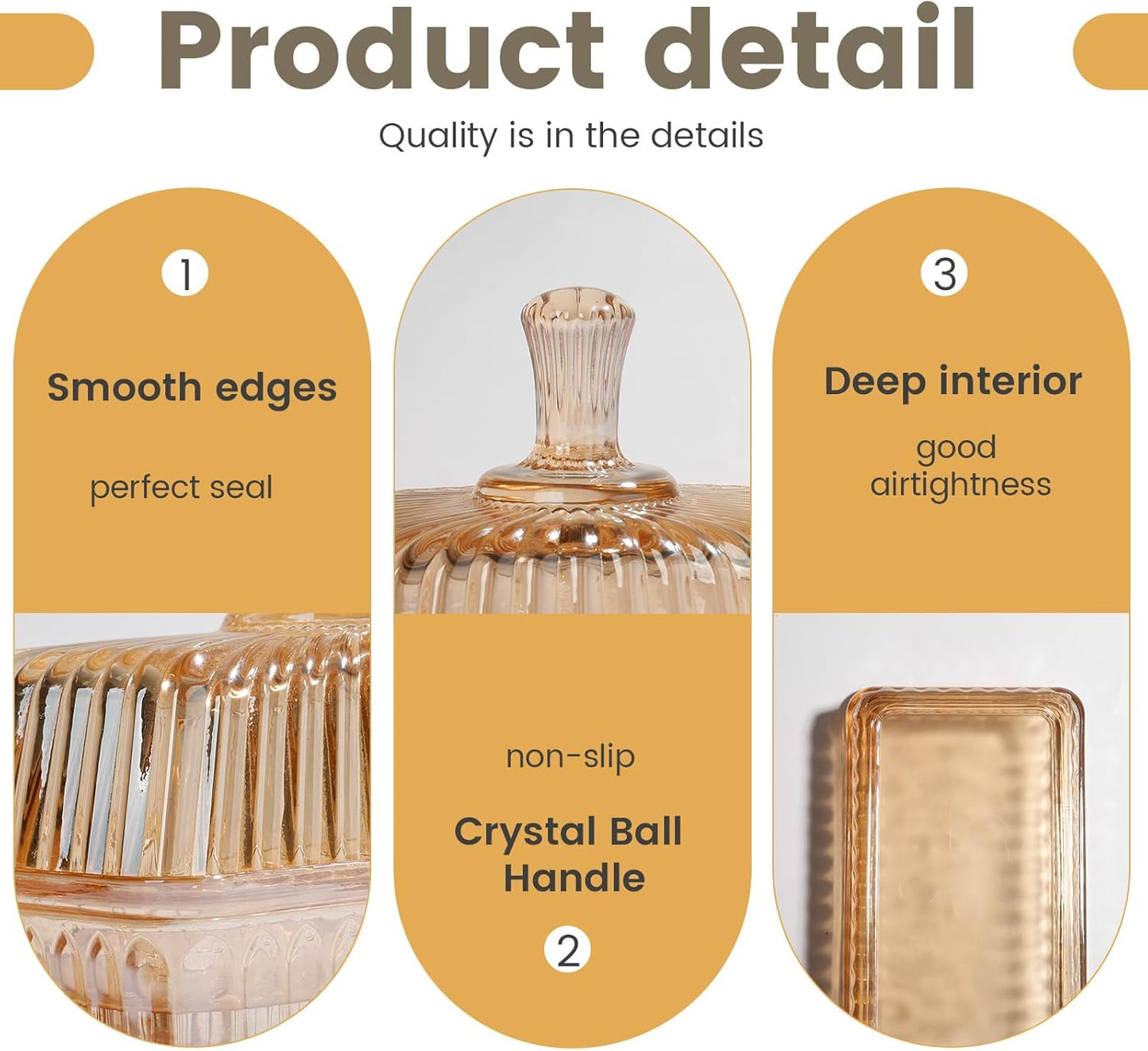 Wide Glass Butter Dish with Cover for Countertop Vintage Crystal Butter Holder for Counter Covered Glass Butter Keeper Butter Holder for Refrigerator,Butter Tray with Two Stick 4oz Butter