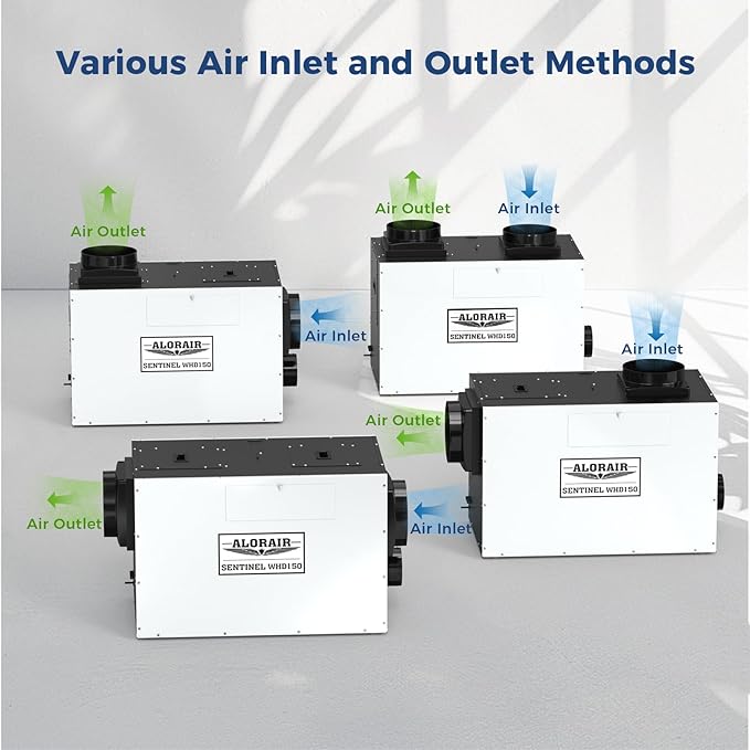 ALORAIR Whole House Dehumidifier, 140 PPD Commercial Grade Whole Home Dehumidifiers for Home, Garages, Water Damage Restoration, 3500 Sq.Ft dehumidifiers for Crawl Space