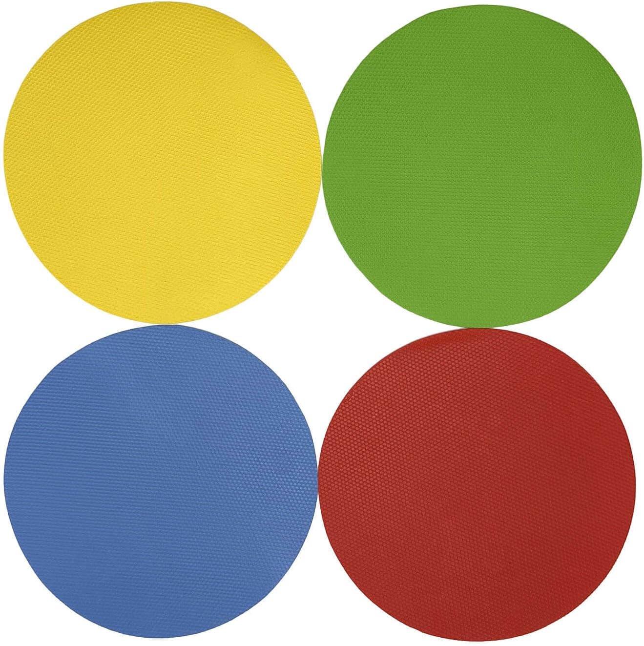 4 Pack Rubber Jar Opener Grippers, 4.9 Inch Round Bottle Opener, Jar Opener for Seniors with Arthritis(Blue,Red,Green,Yellow)