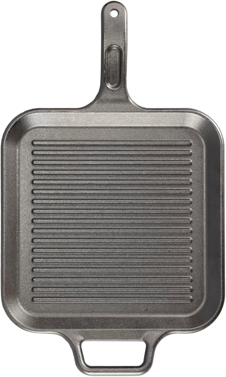 Lodge BOLD 12 Inch Seasoned Cast Iron Grill Pan; Design-Forward Cookware