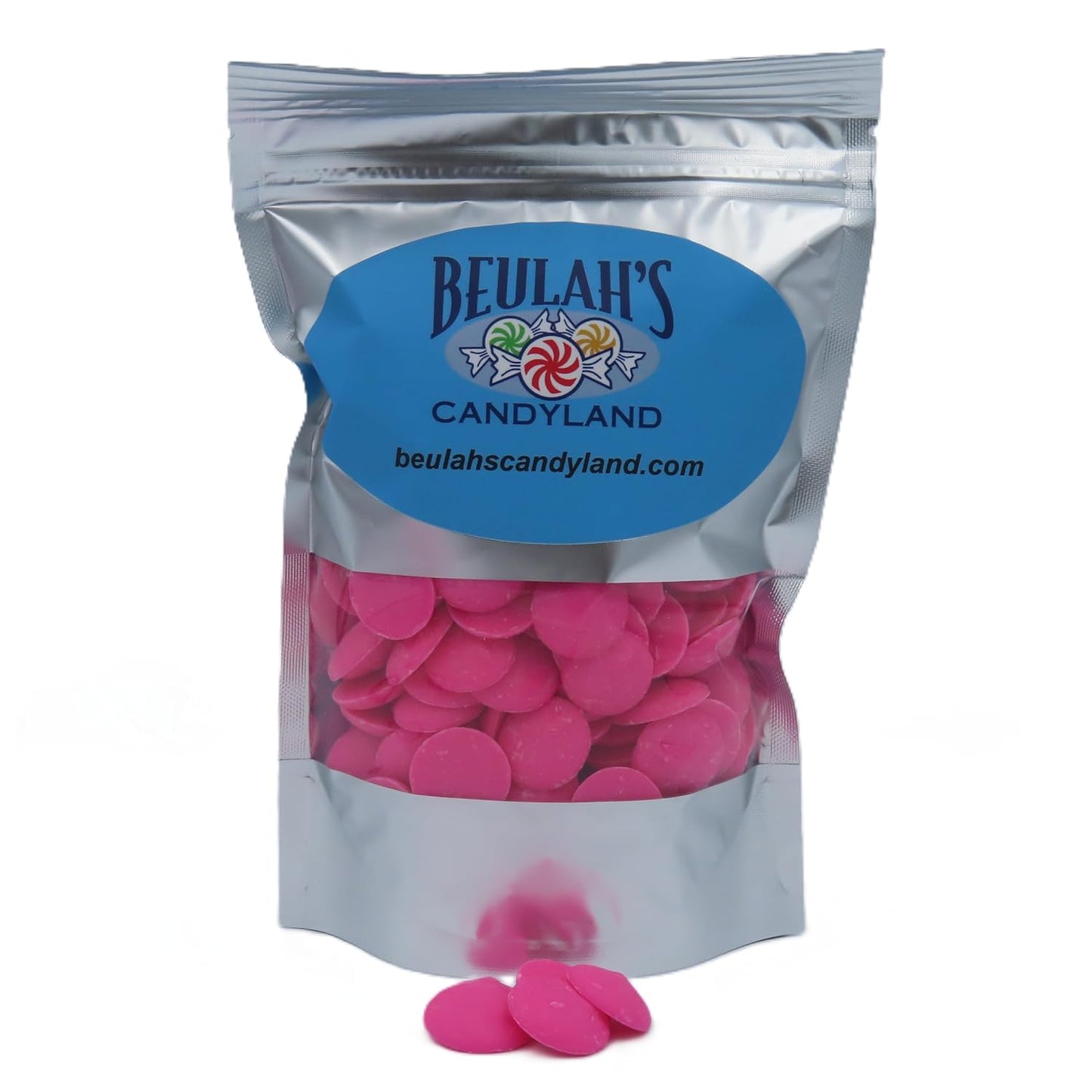 MERCKENS Coating Wafers, Pink Melting Chocolate, 1 Pound Package