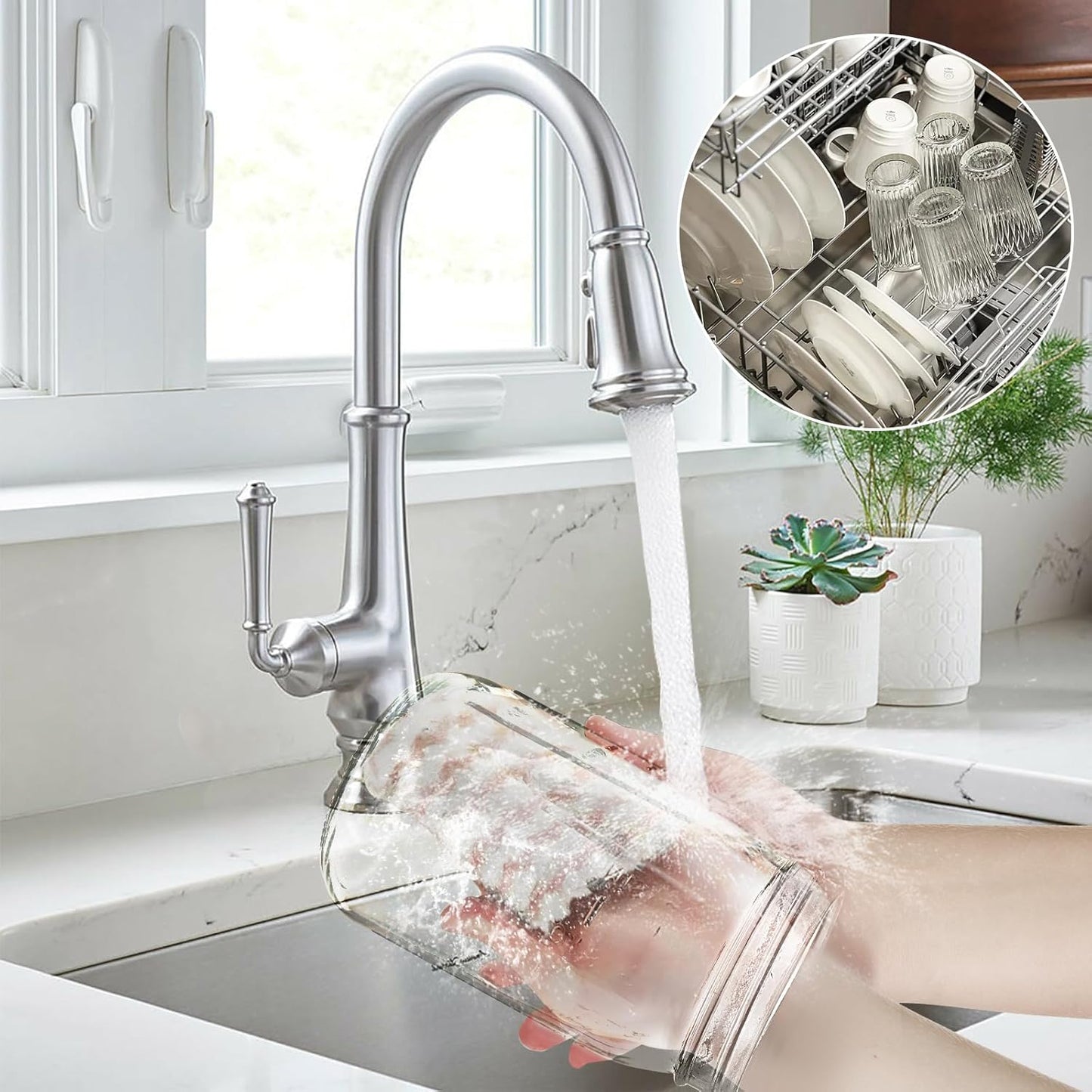 64oz Glass Pitcher with Lid - 2 Quart Mason Jar Pitcher with Spout, Leak-proof Milk Container for Refrigerator, Easy to Clean Wide Mouth Water Jug, Juice, Tea, Iced Coffee, Beverage and Drinks