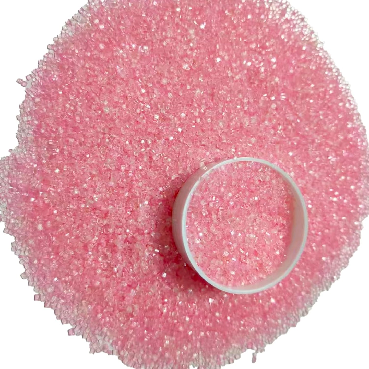Sentovac Light Pink Sanding Sugar for Baking Edible Sparkling Sugar Sprinkles Coarse Sugar Crystals for Baking Topping Cake Cookie Cupcake Topper Ice Cream Decoration Supplies 3.2 OZ