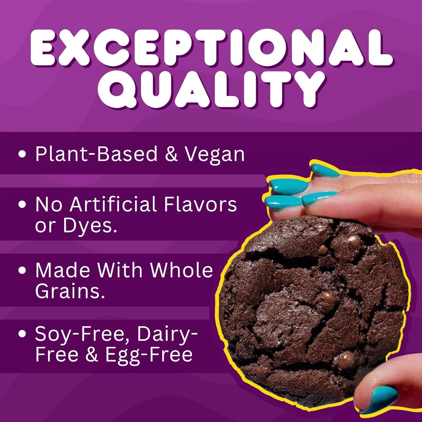 Whoa Dough Ready to Bake Cookie Dough Brownie Batter – Certified Non-GMO, Kosher, Gluten Free – Plant-Based Snack Dough Made with Real Ingredients – 24 Pack