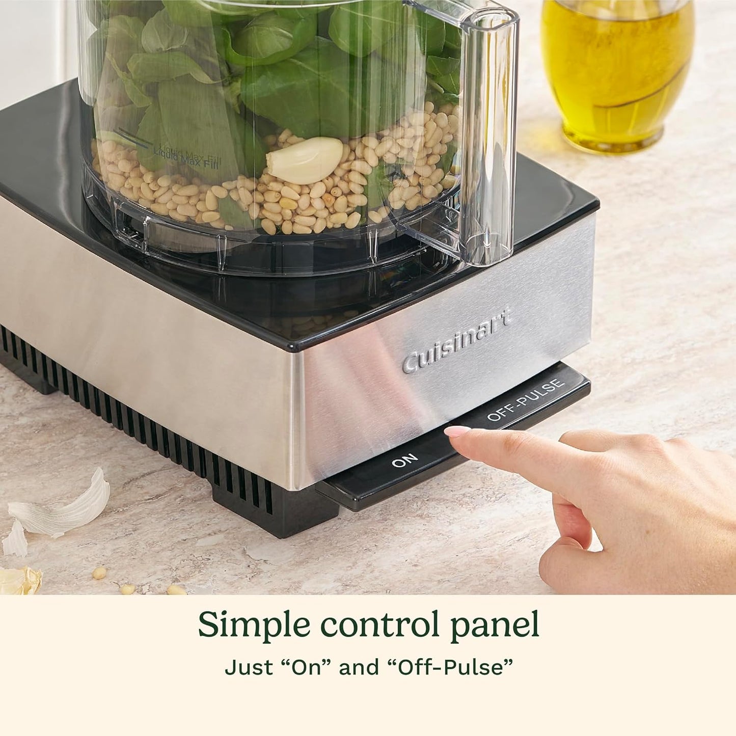 Cuisinart Food Processor 14-Cup Vegetable Chopper for Mincing, Dicing, Shredding, Puree & Kneading Dough, Stainless Steel, DFP-14BCNY