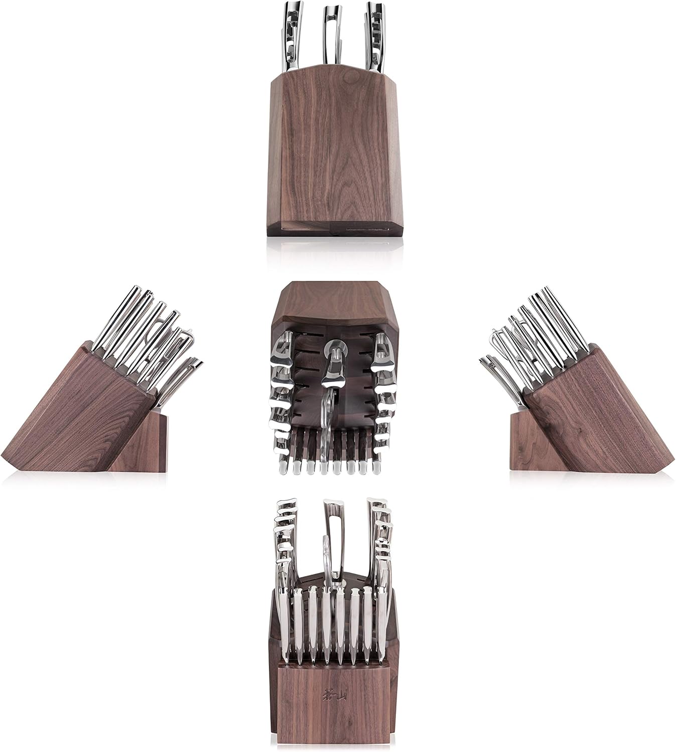 Cangshan N1 Series 1022377 23-Piece German Steel Forged Knife Block Set, Walnut Block