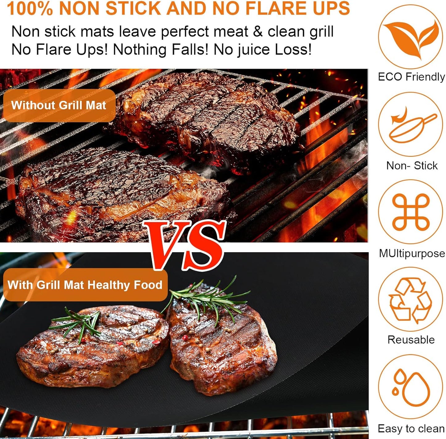 6 Pack Reusable Liners for Toaster Oven Non Stick Fryer Mat Air Fryer Oven Liners Easy Clean Toaster Mat Compatible with Cuisinart, Ninja, Kalorik Microwave(9 x 11 Inch)