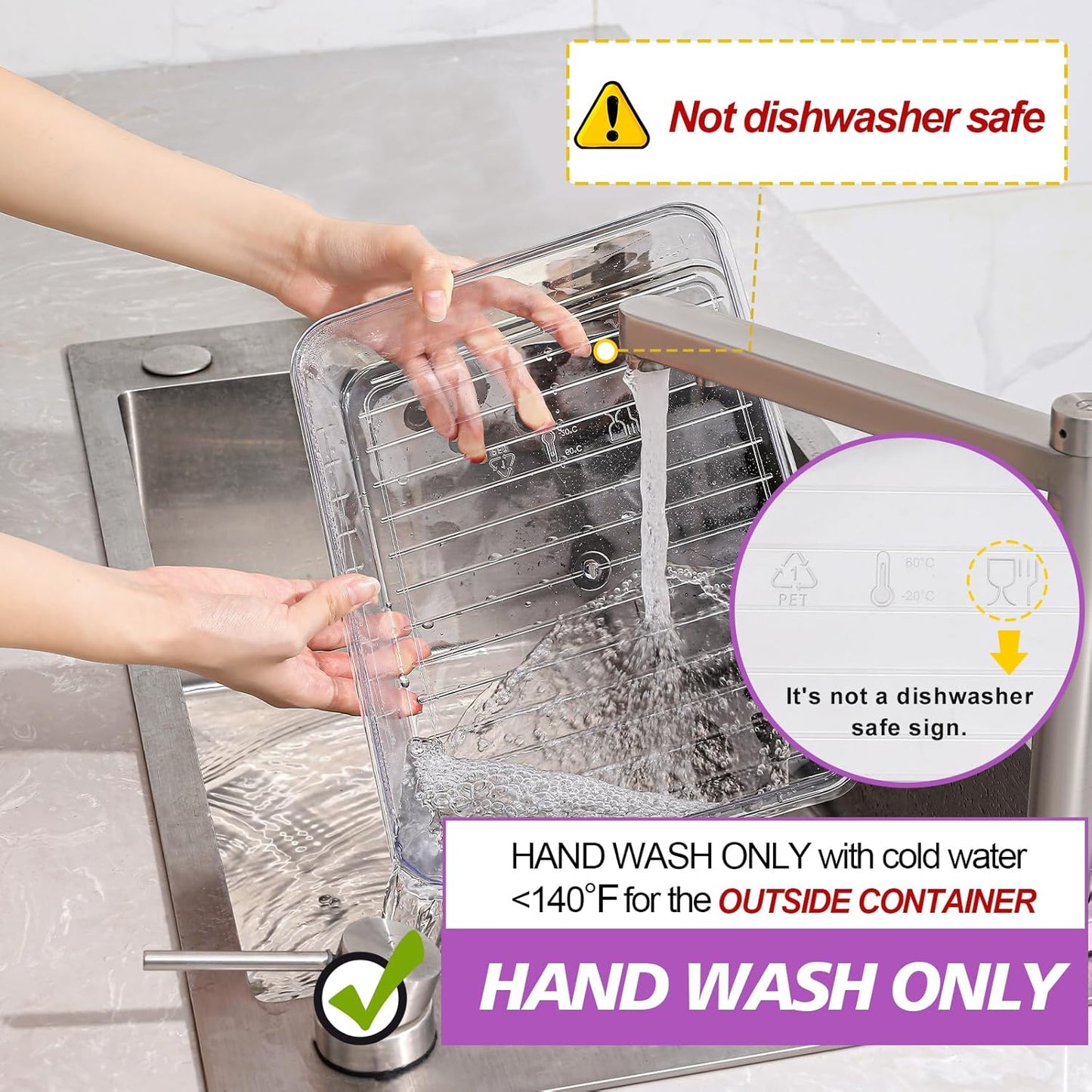 shopwithgreen 2Pcs Snackle Box Container, Divided Serving Tray with Lid and Handle, Snack Box Container Food Platter Charcuterie for Party, Veggies, Snack, Fruit, Nuts, Entertaining, Picnic,Purple