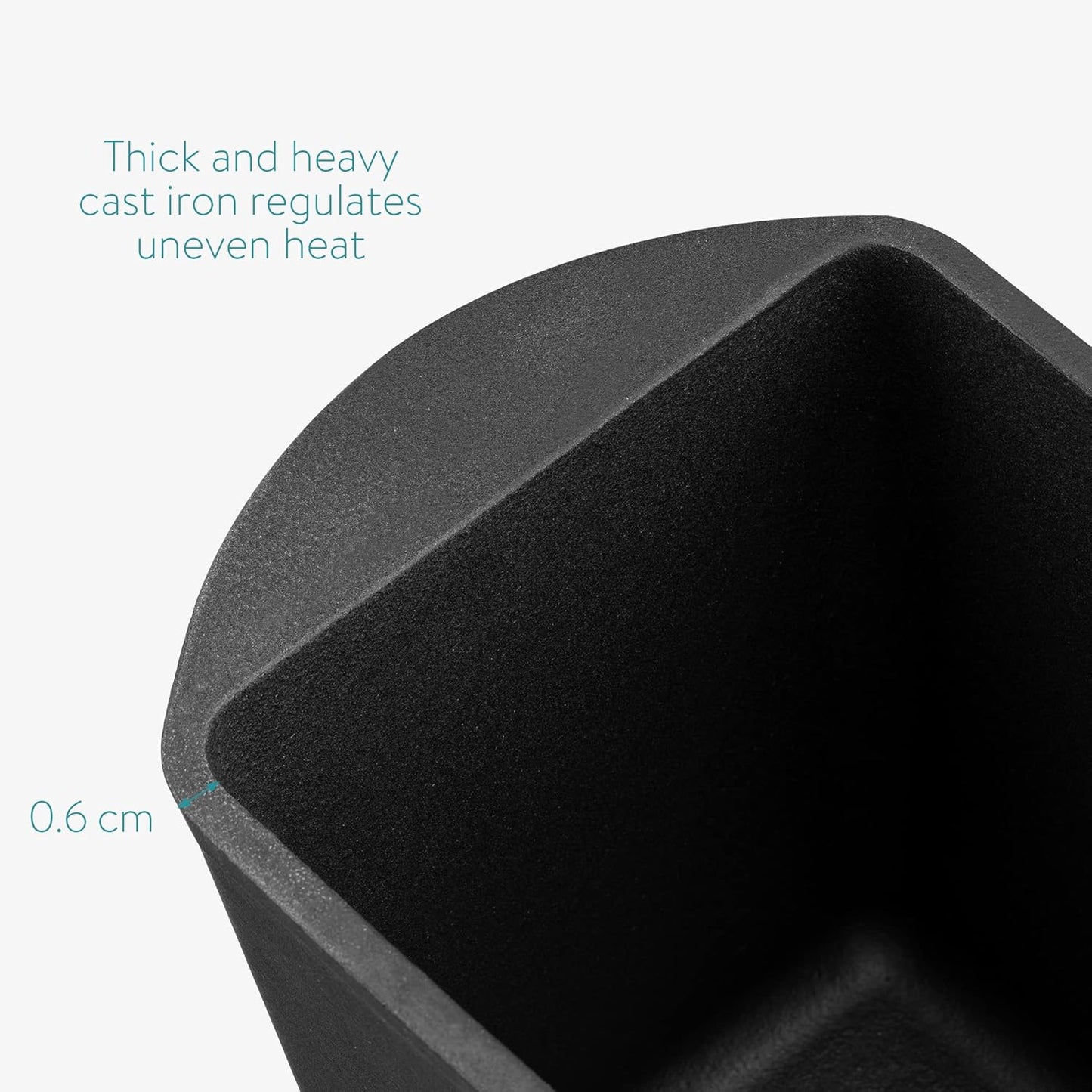 Navaris Long Bread Pan - Cast Iron Bread Loaf Pan with Lid for Homemade Sourdough Baking - 2 in 1 Cast Iron Loaf Pans - Covered Sour Dough Sandwich Baker - Dutch Oven Bakeware Set