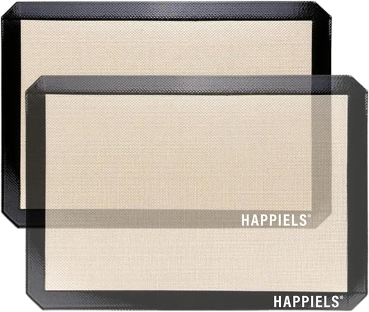 NonStick Baking Mats for 15 inch Sheets 2-Pack | Silicone Nonstick Baking Mats 10 x 15 inches | Cookie Sheet Mat 10x15 | | Silicon Mats 15x10 in