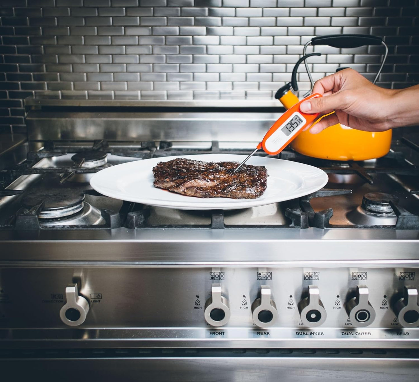 Lavatools Javelin® Ultra-Fast 3-Second Digital Instant Read Meat Thermometer for Grill and Cooking, 2.75" Probe, Compact Foldable Design, Large Display, IP65 Water Resistant, NSF Certified – Ube