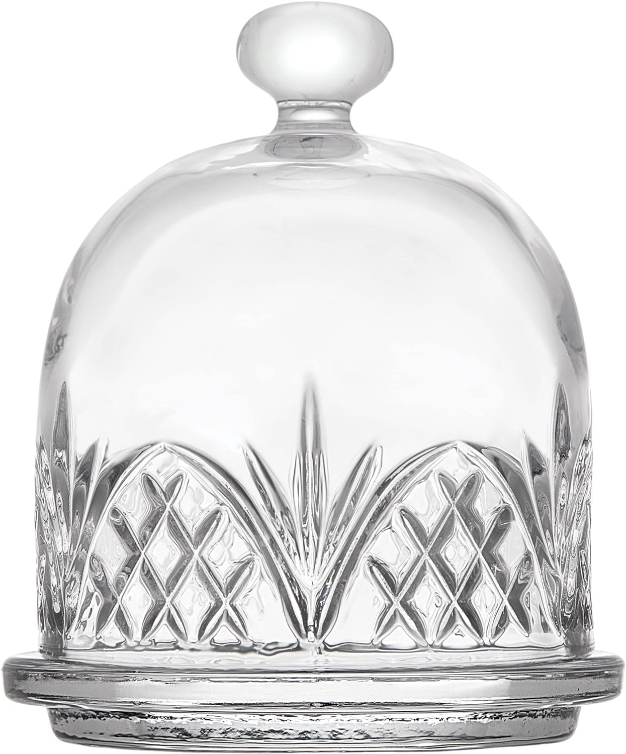 Godinger Serving Hostess Set - Butter Dish, Sugar and Creamer, Packet Holder, Cracker Tray - 5 Piece Set, Dublin Collection