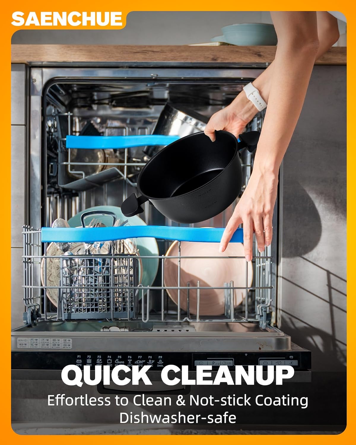 3-Quart Electric Fondue Pot Set – Stainless Steel Fondue Pot with 8 Color-Coded Forks, 3-Mode Adjustable Temperature Control for Cheese, Chocolate, Oil, and Hotpot, Model FD-10B