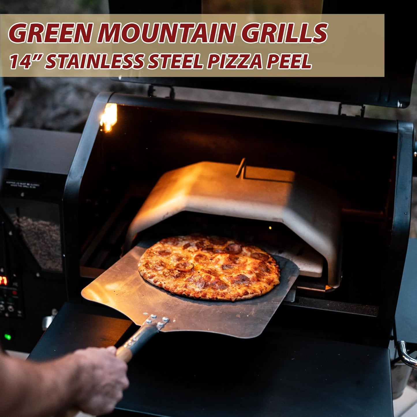 Green Mountain Grill Pizza Peel for Daniel Boone, Ledge, Jim Bowie & Peak Oven