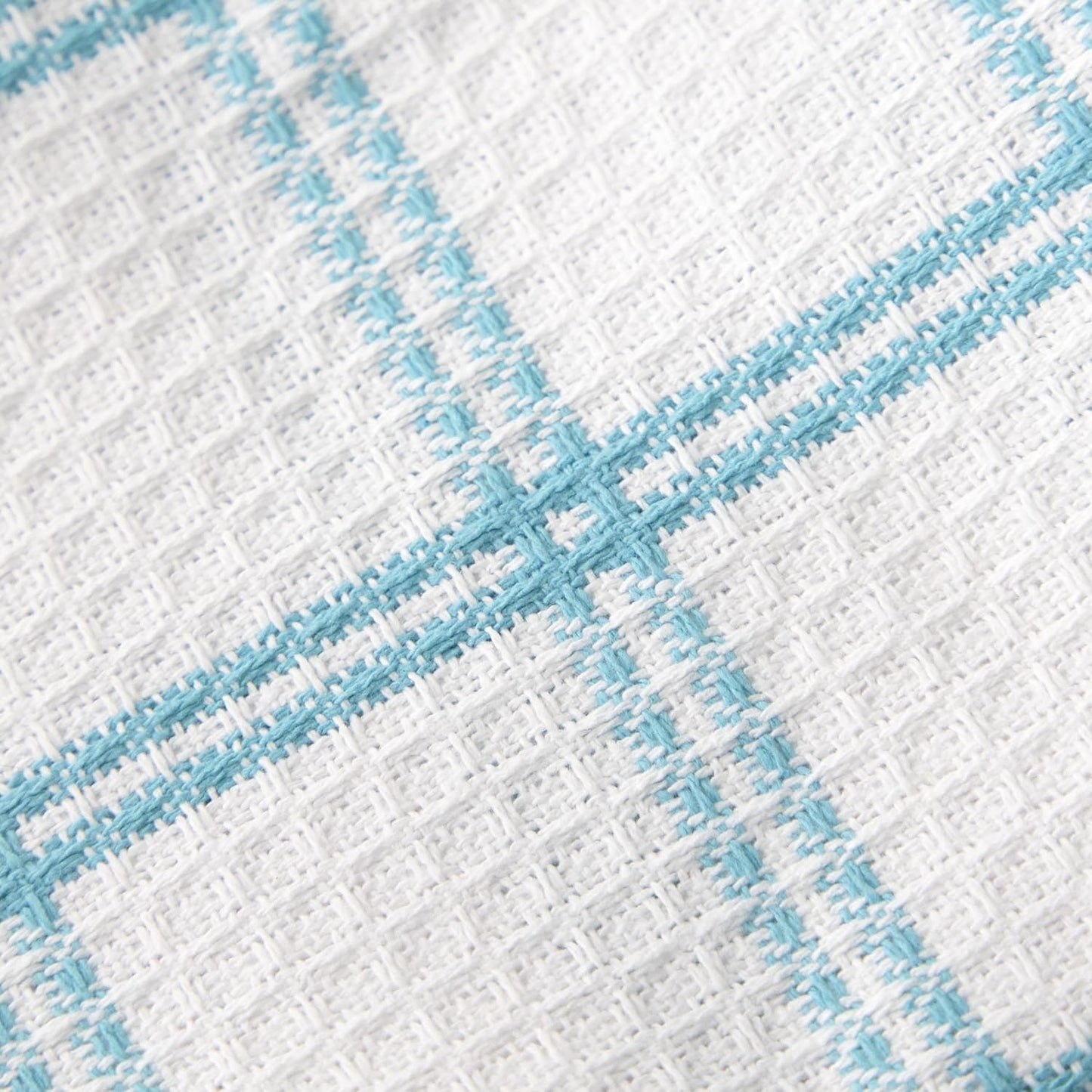 T-FAL Premium Waffle Dish Cloths: Highly Absorbent, Super Soft Long Lasting - 100% Cotton, 12"x13" Flat Waffle Dish Towel for Cleaning & Drying Dishes, (4-Pack), Breeze