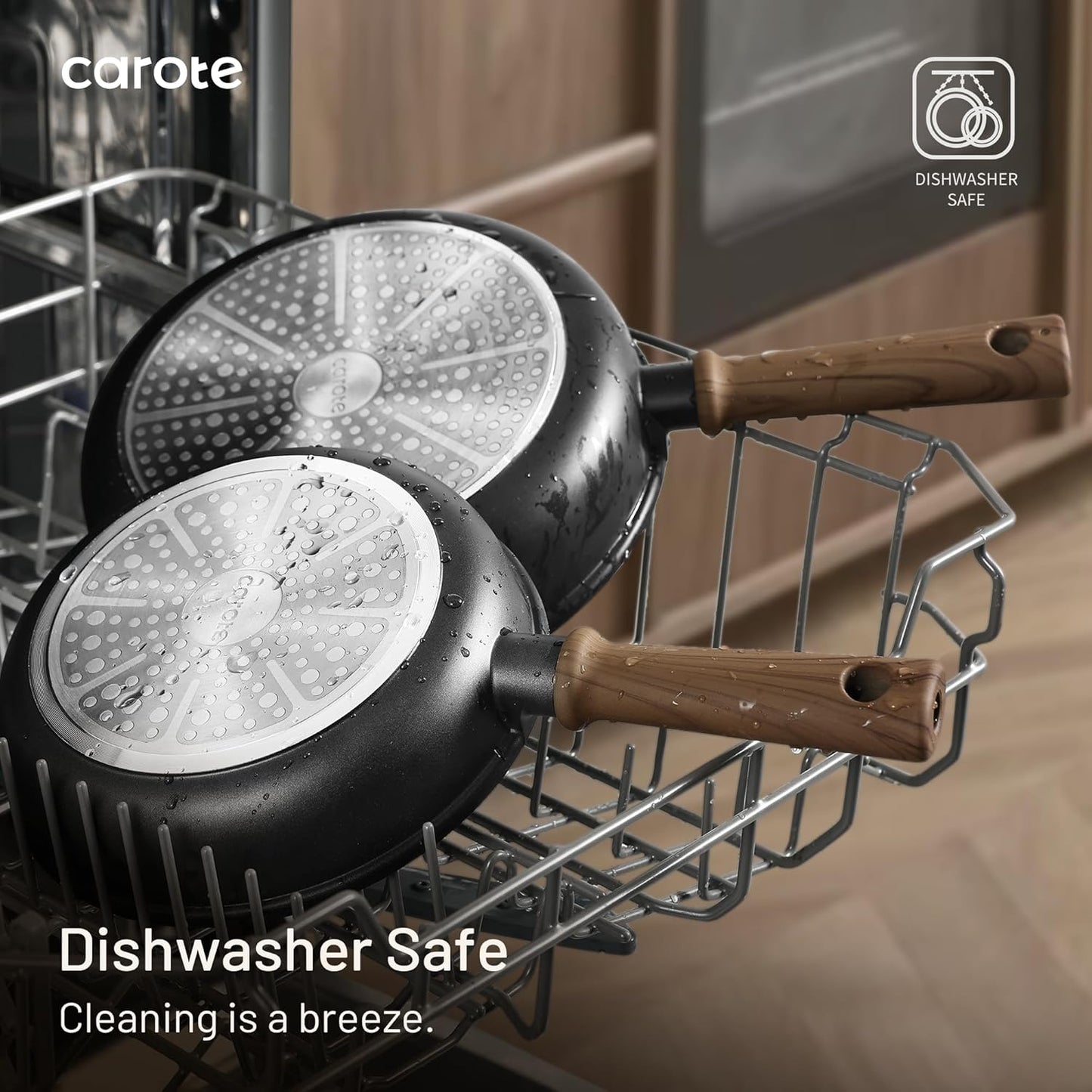 CAROTE Nonstick Pots and Pans, Induction Cookware Set 16pcs Kitchen Cooking Sets, Pot and Pan Non Stick w/Frying pan (PFOS, PFOA Free)