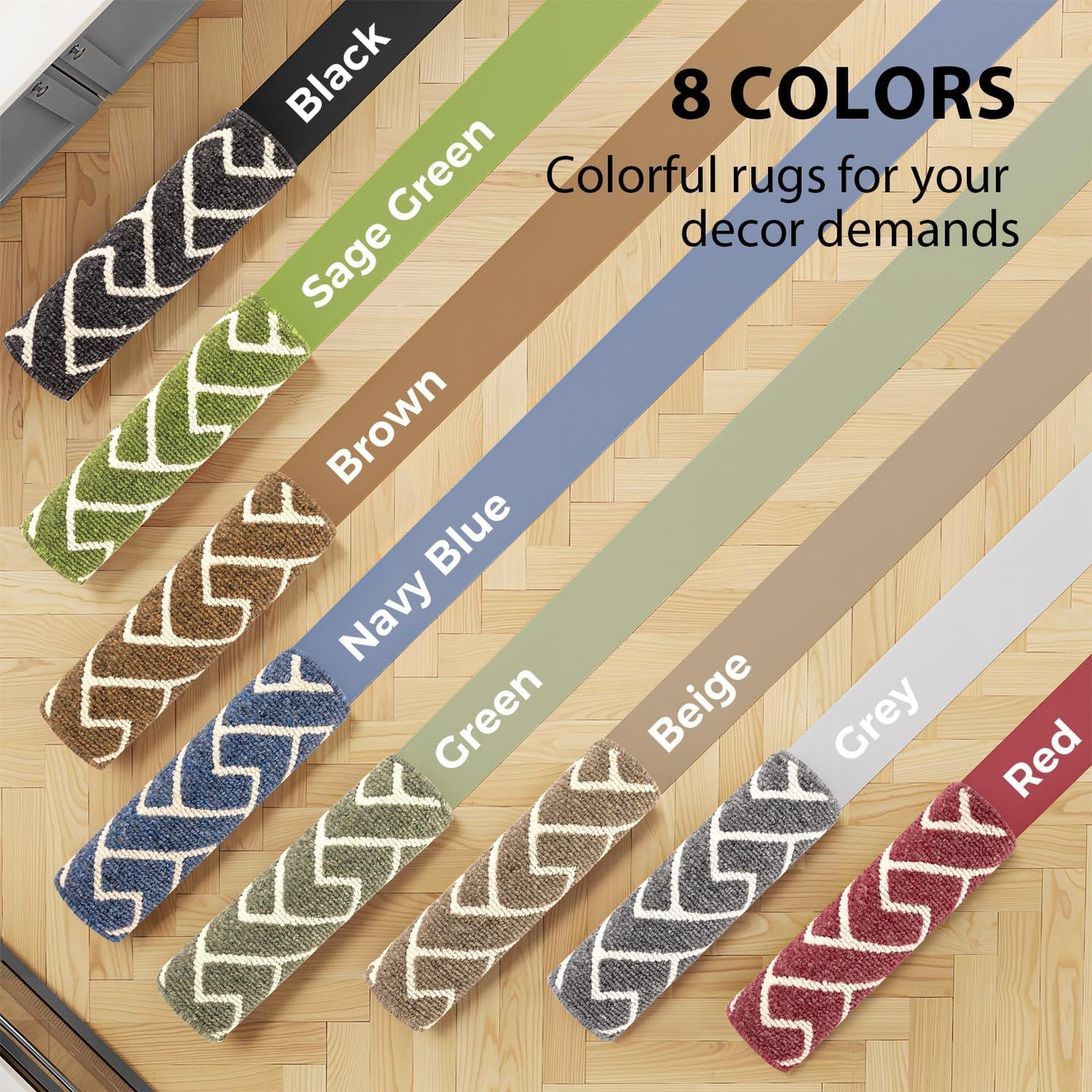 hicorfe Kitchen Rugs and Mats Sets,Non-Slip 2 Pieces Absorbent 100% Polypropylene Rug,Comfort Kitchen Runner Mat,Washable for Kitchen,Sink,Laundry(20" x 31.5" Plus 20" x 59",Grey)