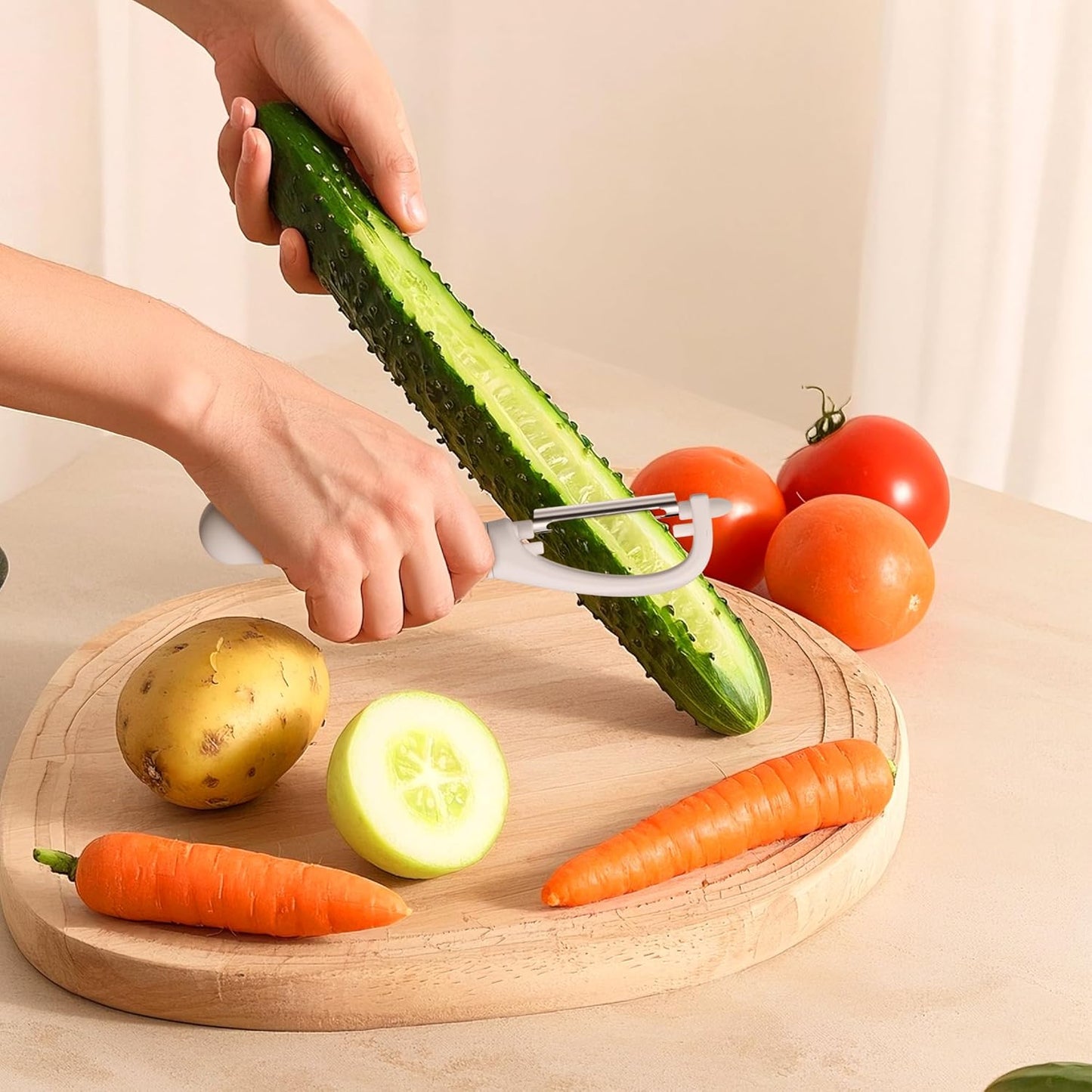 Li&Zhao Vegetable Peelers - Potato Peelers Fruit Peeler Veggie Peeler Carrot Peeler Apple Peeler Garlic Peeler kitchen tools Corn Peeler(2 Blades)