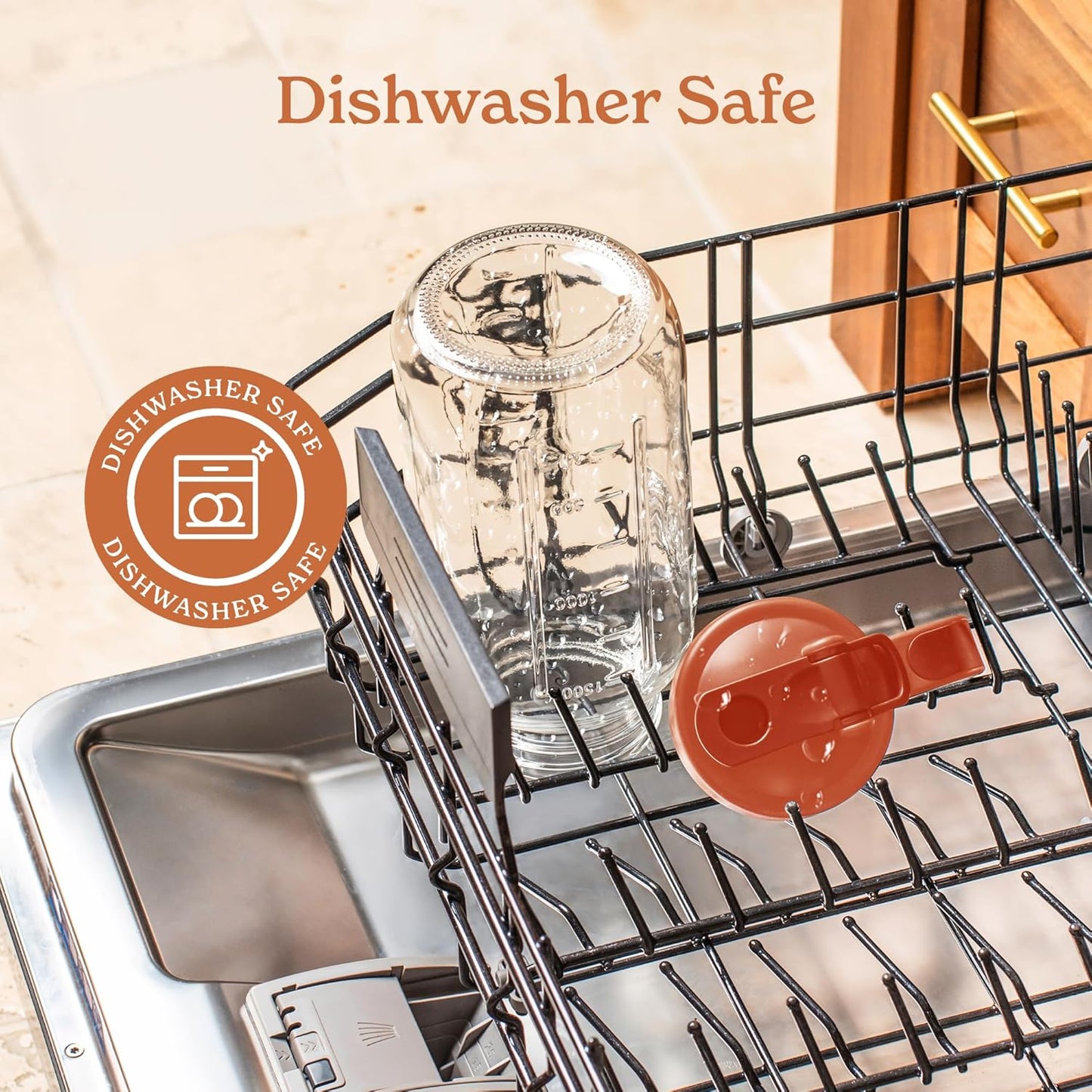 SMIRLY 64 oz Mason Jar Pitcher,Glass Pitcher with Wide Mouth,Water Jug with Double Leak Proof Lid for Iced Coffee,Hot Water,Breast Milk