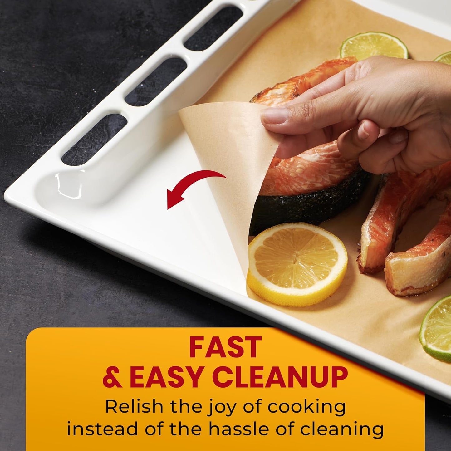 [220 Sheets] Full Sheet Pan 16 x 24 Inch Parchment Paper Baking Sheets by Baker’s Signature | Precut Silicone Coated & Unbleached – Will Not Curl or Burn – Non-Toxic & Comes in Convenient Packaging