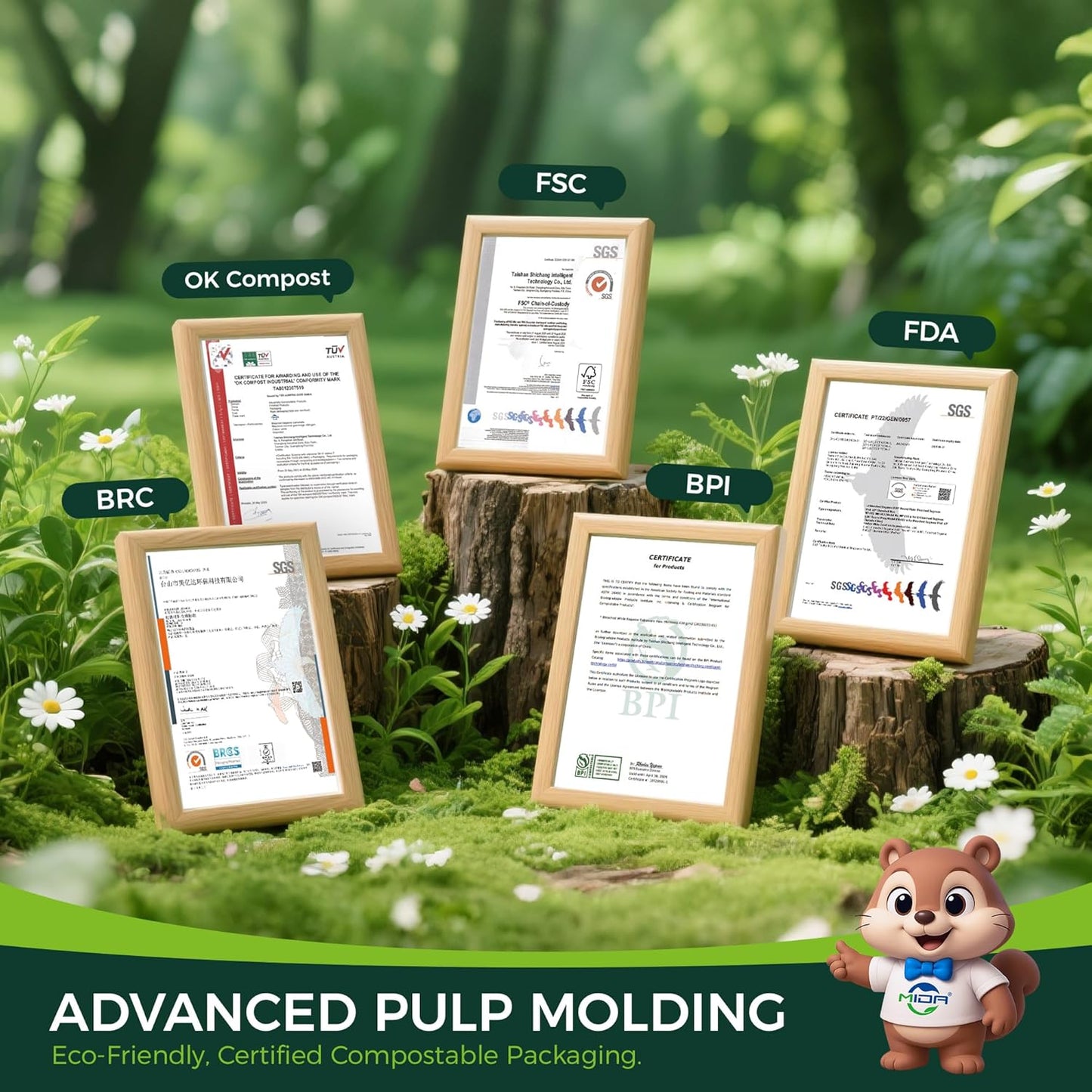 50-Pack 100% Compostable Biodegradable Paper Taco Holders, Eco-Friendly Disposable Paper Taco Tray for Taco Tuesday, Lazy Susan Taco Bar (50-Pack)