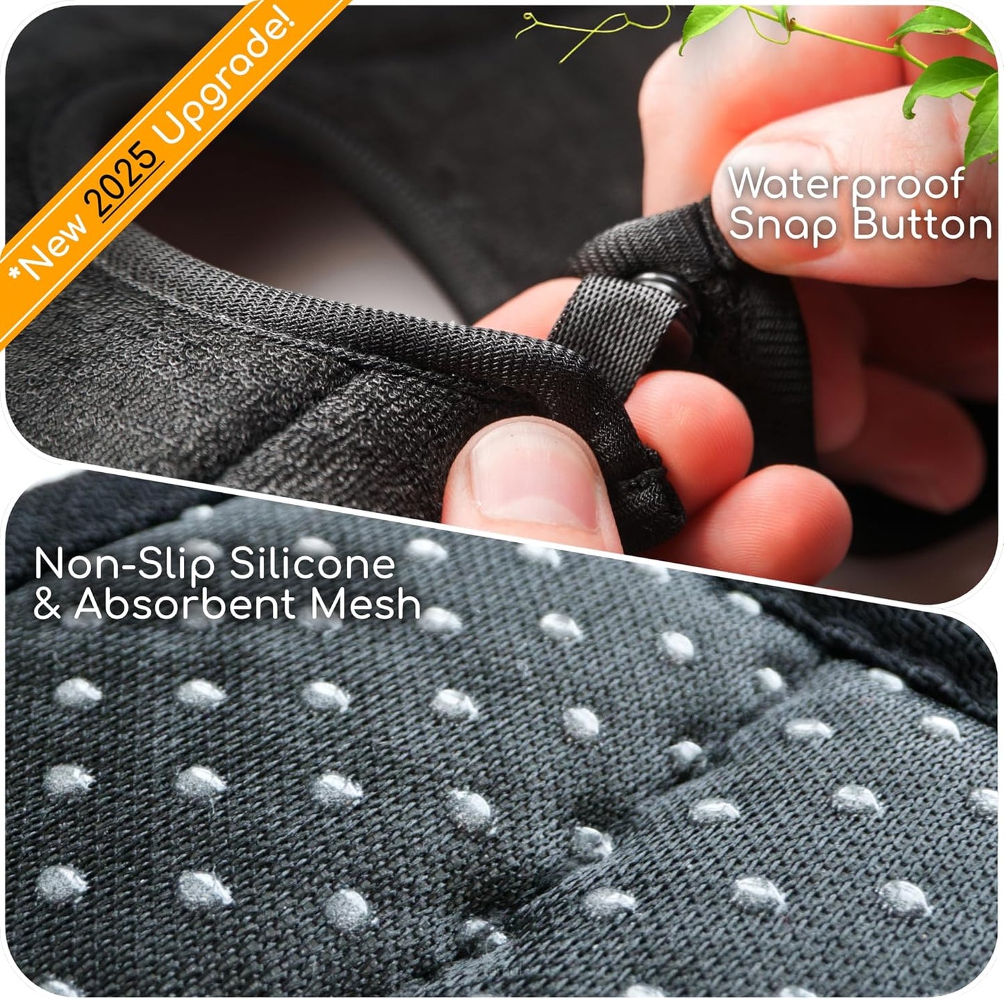 The Original Ternal Sinkmat Drip Catcher & Splash Guard, Faucet Mat for Sinks – Absorbent Microfiber, Machine Washable Counter Protector & Drying Mat for Kitchen, Bathroom or RV [Black, 15in, 1 Pack]