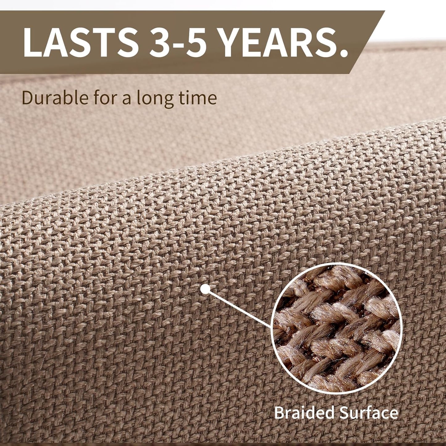 Kitchen Mat Set of 2 PCS, Cushioned Non Slip Rugs for Kitchen Floor, Absorbent Runner Comfort Standing Mats Washable for Kitchen,Floor，Office, Home （Brown 17x30+17x59）