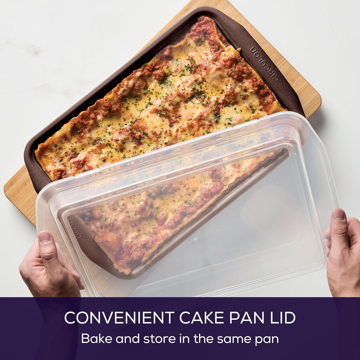 Circulon Nonstick Bakeware Set with Nonstick Bread Pan, Baking Pans, Baking Sheets, Cookie Sheets, Cake Pan and Muffin Pan / Cupcake Pan - 10 Piece, Chocolate Brown