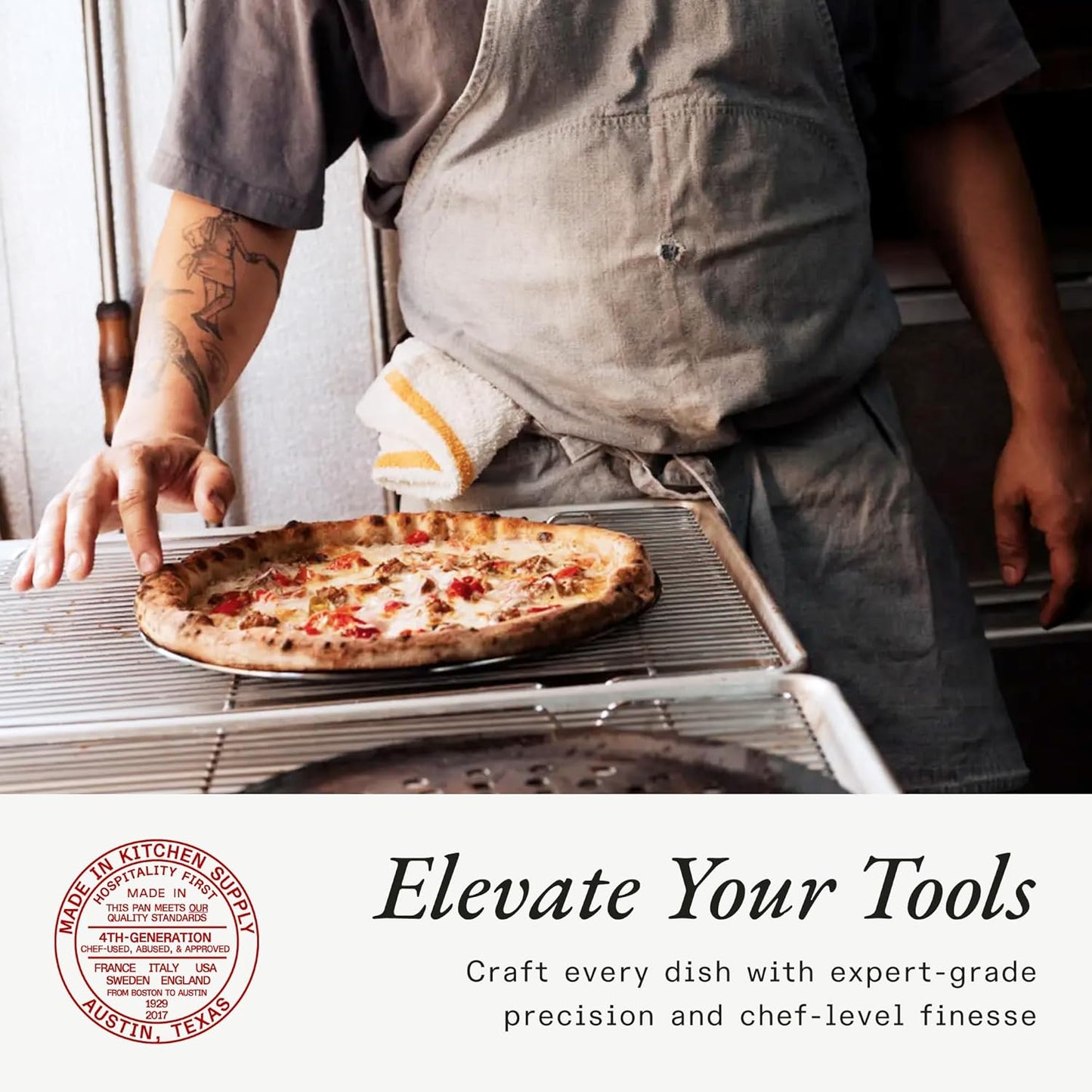 Made In Cookware - Seasoned 12" Carbon Pizza Steel - (Like Cast Iron, but Better) - Professional Cookware - Crafted in Sweden - Induction Compatible