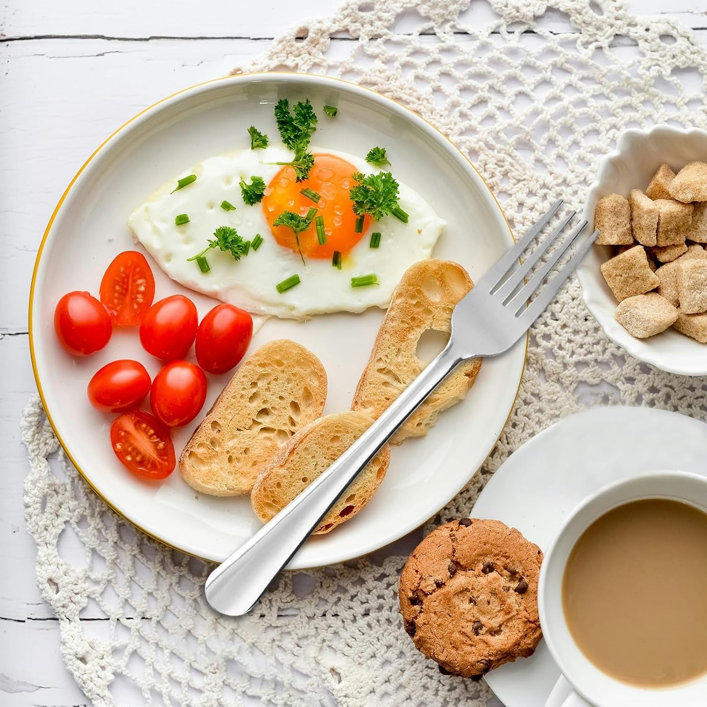 36 PCS Dinner Fork Set - Windsor Stainless Steel Silverware Fork 7.1 Inch with Dishwasher Safe Flatware Forks for 36,Table Forks for Home,Kitchen or Restaurant