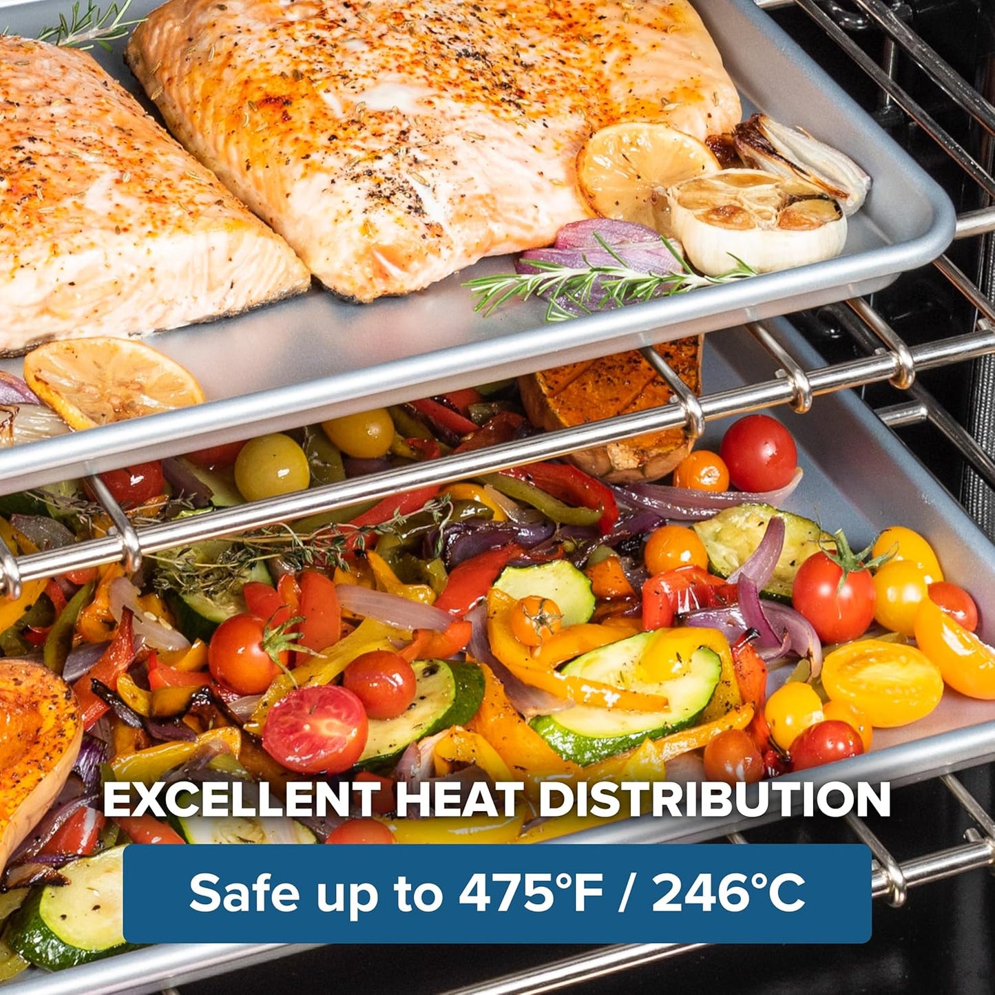 Viking 3-Piece Nonstick Baking Sheet Set, Silver