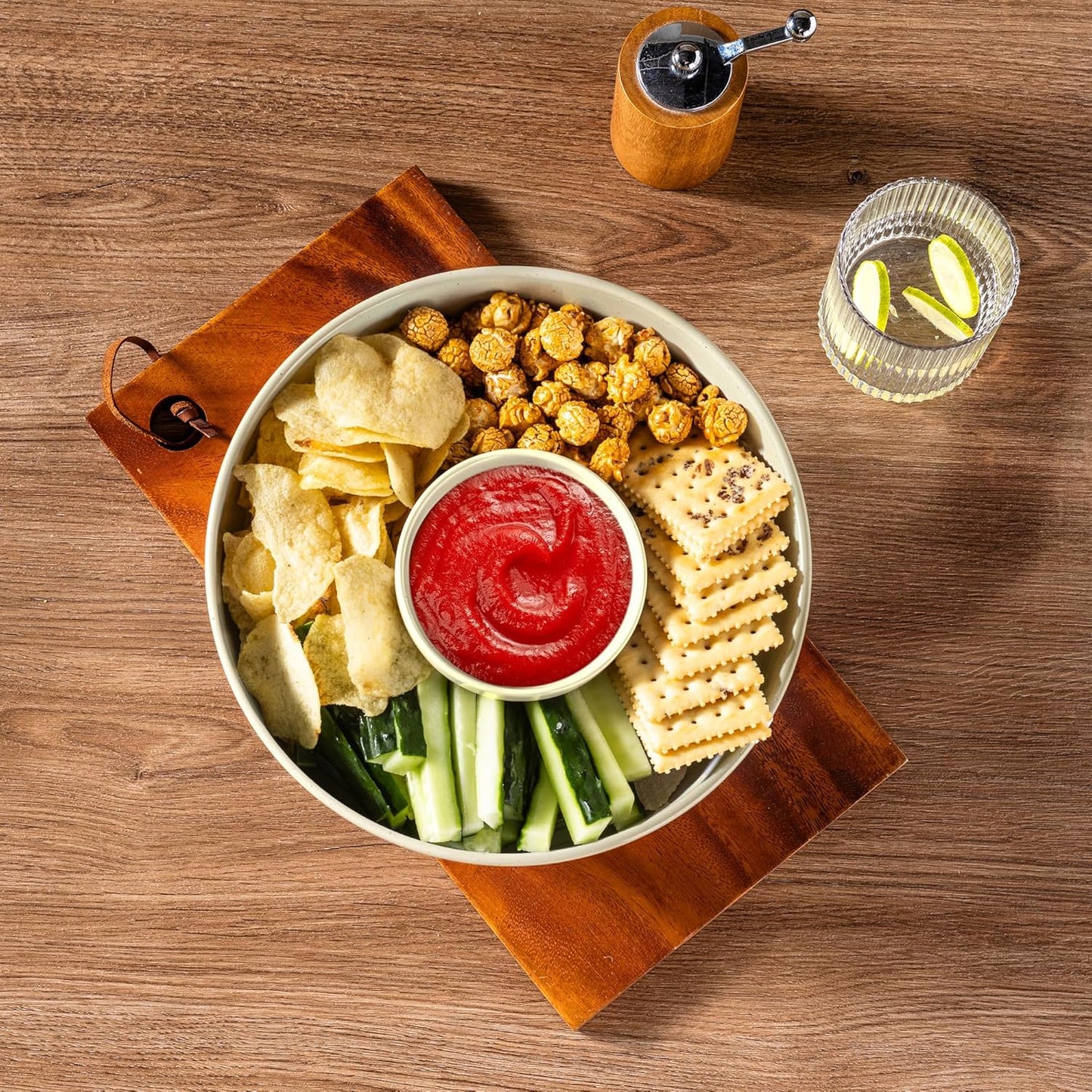 AmorArc 9.8’’ Ceramic Serving Bowls, 95 OZ Extra Large Salad Bowls Set of 2, Stoneware Oversized Bowls with Rustic Terracotta Underside for Salad, Soup and Dinner. Large Bowls for Entertaining &Gift